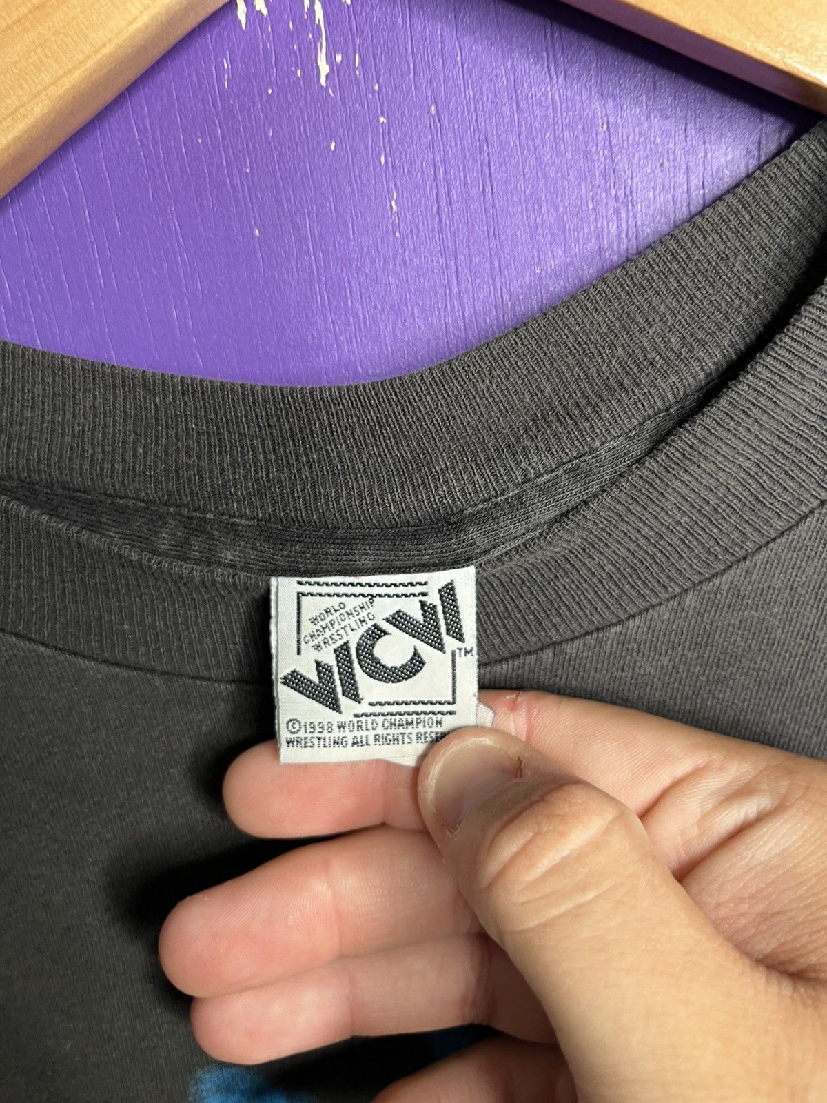 Vintage × WCW/nWo Vintage 1998 Diamond Dallas page hands t-shirt Size US L / EU 52-54 / 3 - 4 Thumbnail