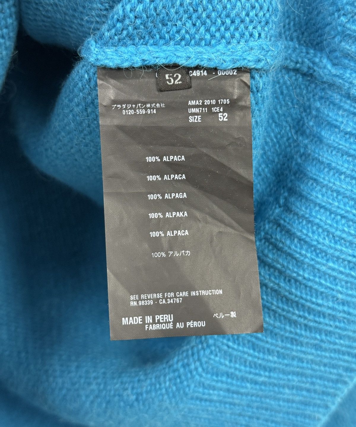 Prada Prada 100% Alpaca Knit Jumper sweater 52 Size US L / EU 52-54 / 3 - 3 Thumbnail