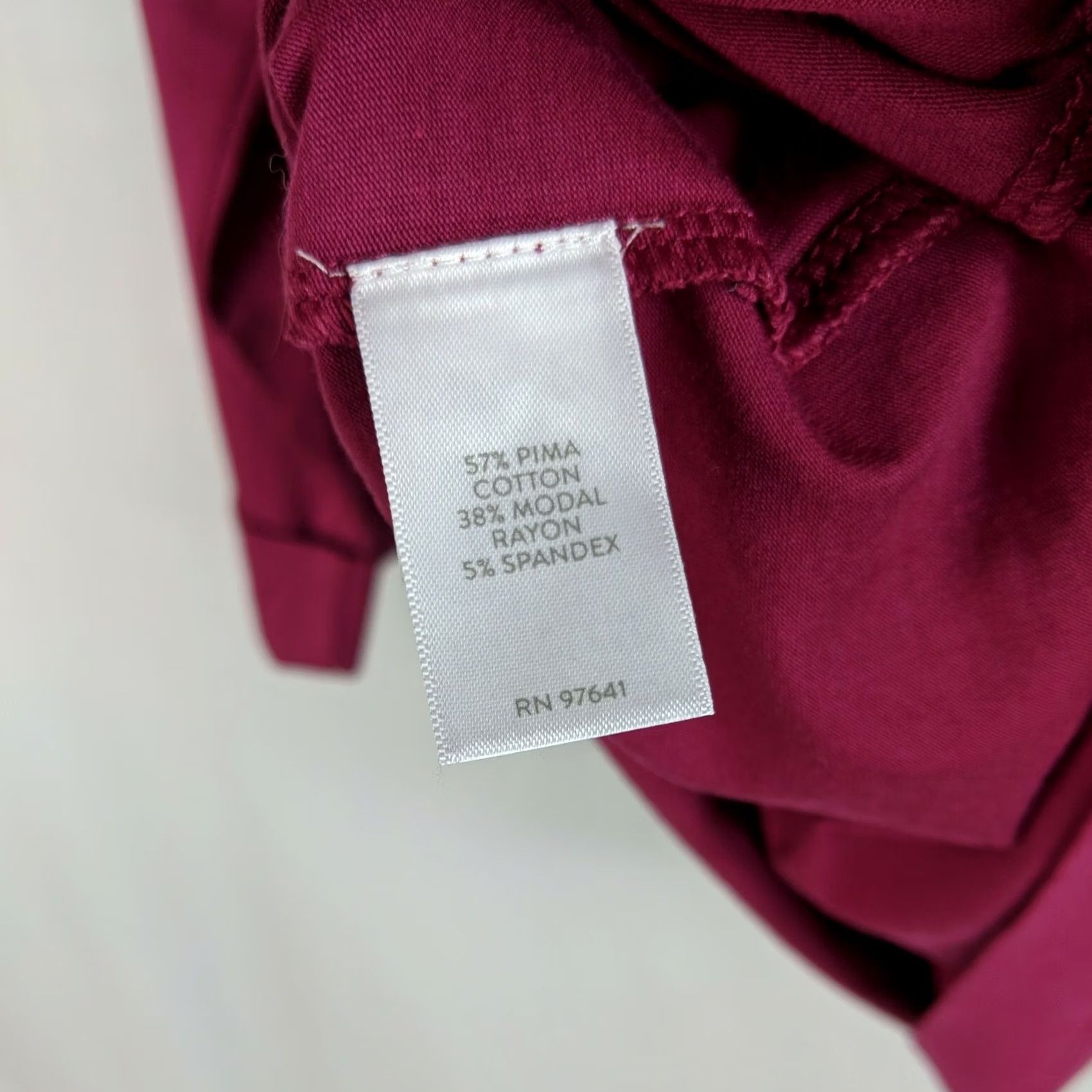 J. Jill J Jill Women's L cotton knit top 3/4 sleeve burgundy Sangria NWT Boxy Pullover Shirt Womens Size L / US 10 / IT 46 - 8 Thumbnail