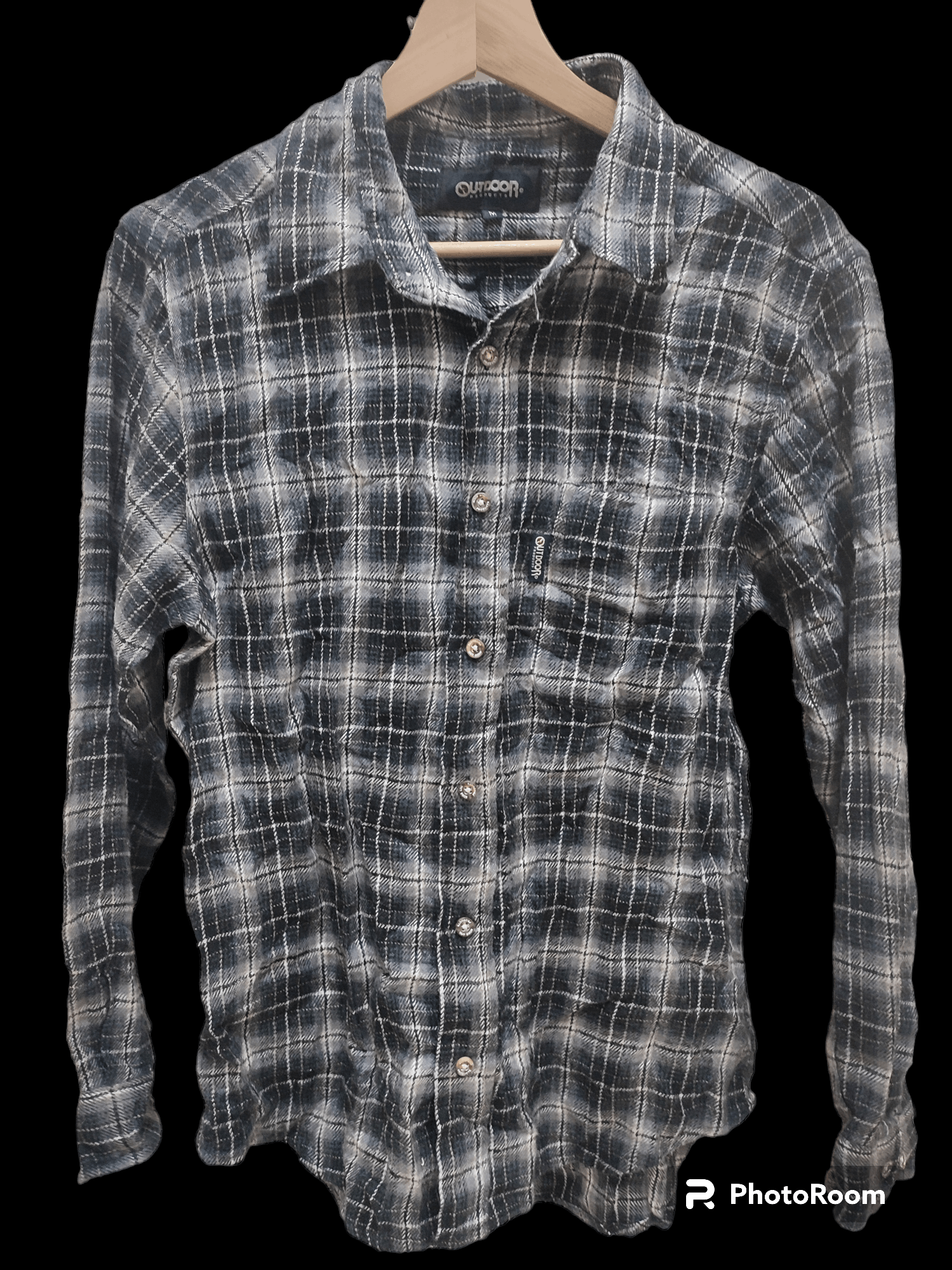 Japanese Brand Vintage Outdoor Flannel Button Up Size US M / EU 48-50 / 2 - 1 Thumbnail