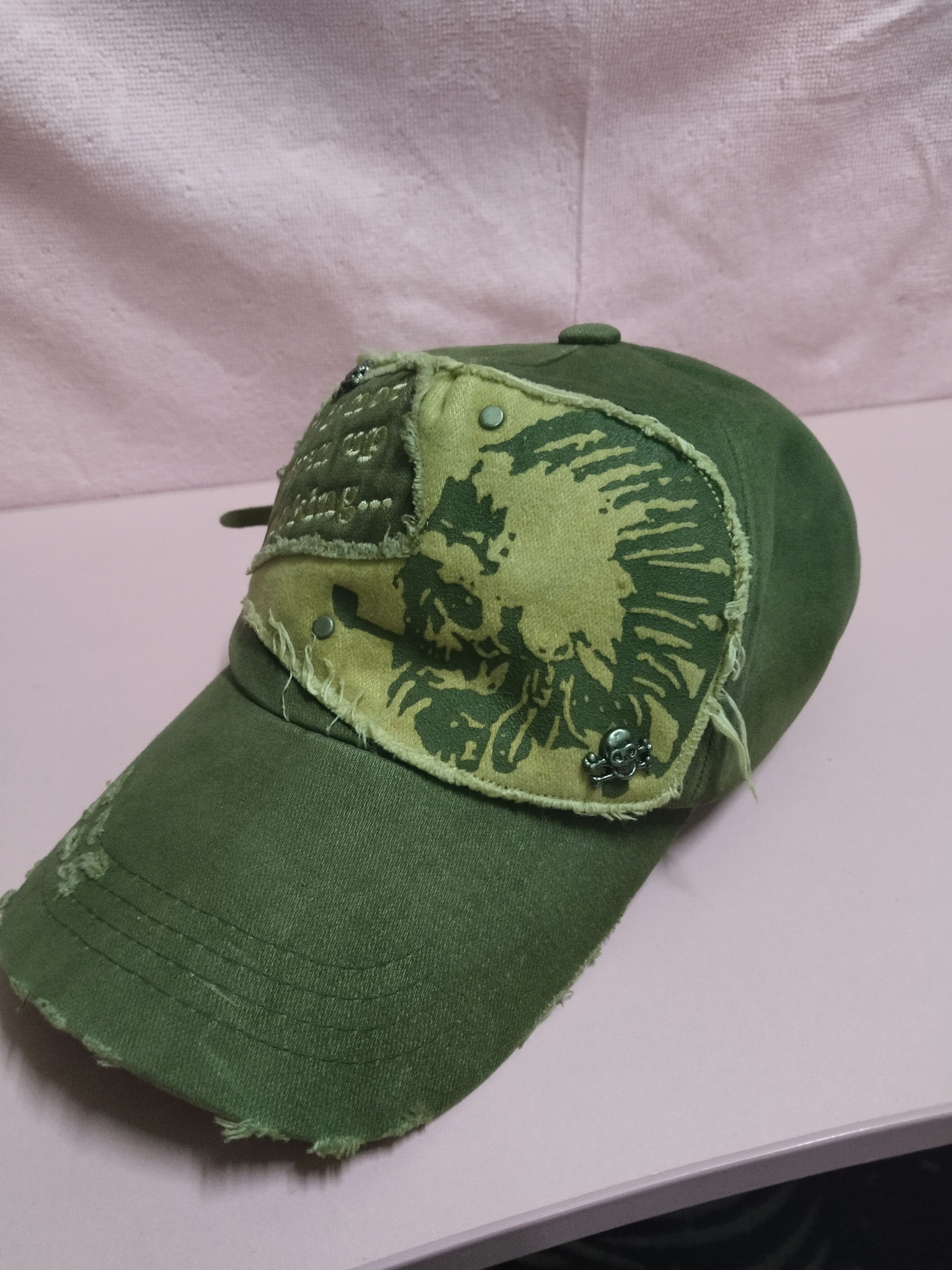 Japanese Brand RARE DISTRESSED APACHE IT IS NOT GIVEN UP SMOKING HAT Size ONE SIZE - 3 Thumbnail
