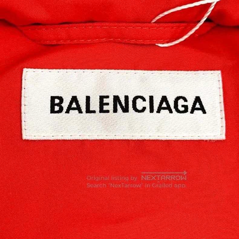 Balenciaga Balenciaga Red Logo Letter Printed Single Breasted Long Sl Size XS / US 0-2 / IT 36-38 - 5 Thumbnail