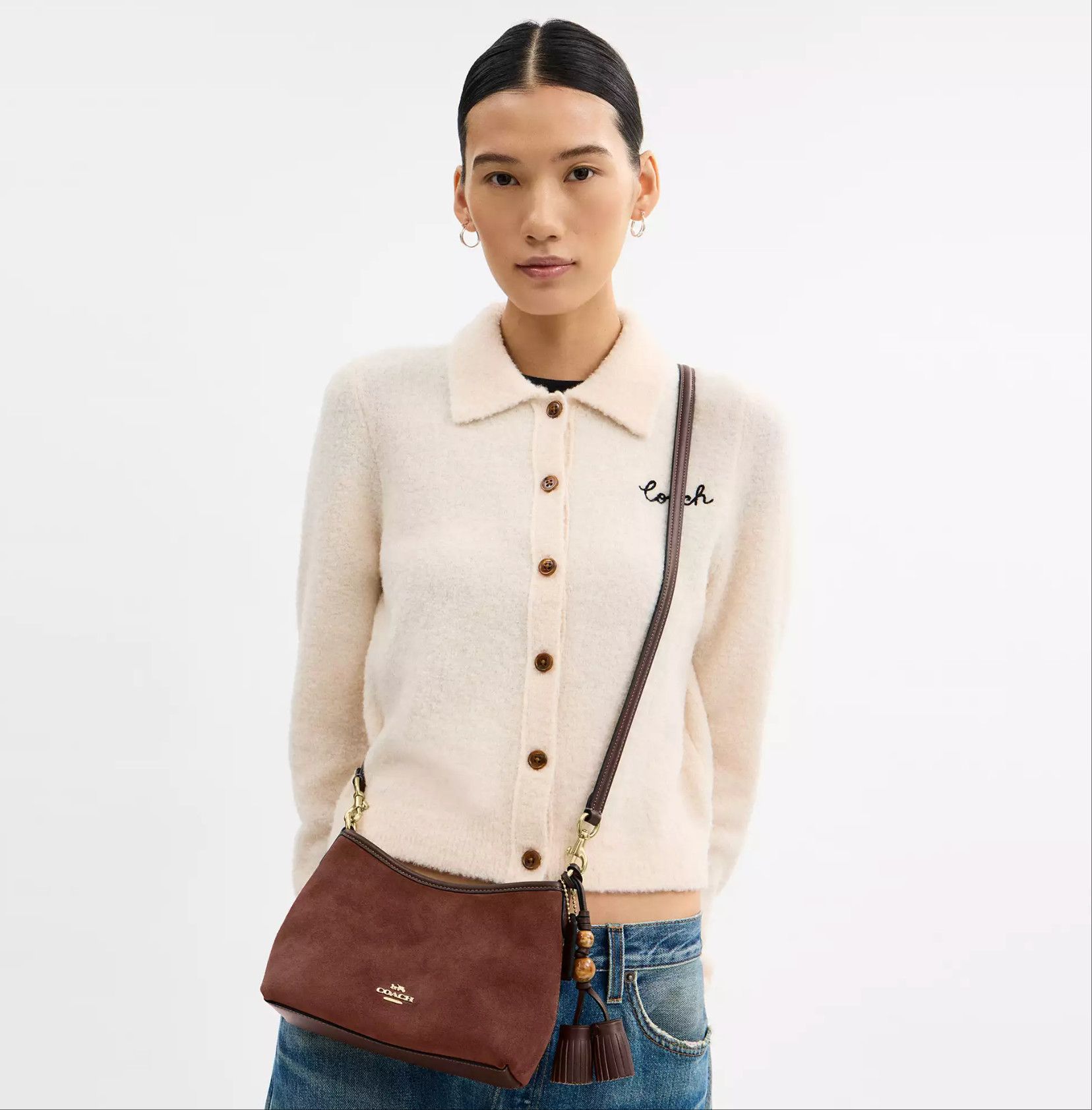 Coach NWT Coach Laurel Small Shoulder Bag With Tassels CCF14 Size ONE SIZE - 11 Thumbnail