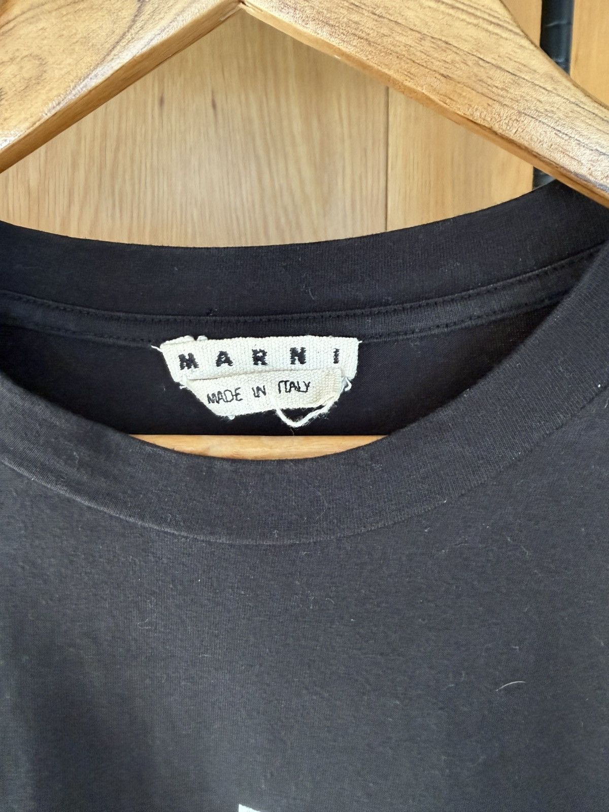 Marni Marni logo black tee - size 50/L Size US L / EU 52-54 / 3 - 3 Thumbnail