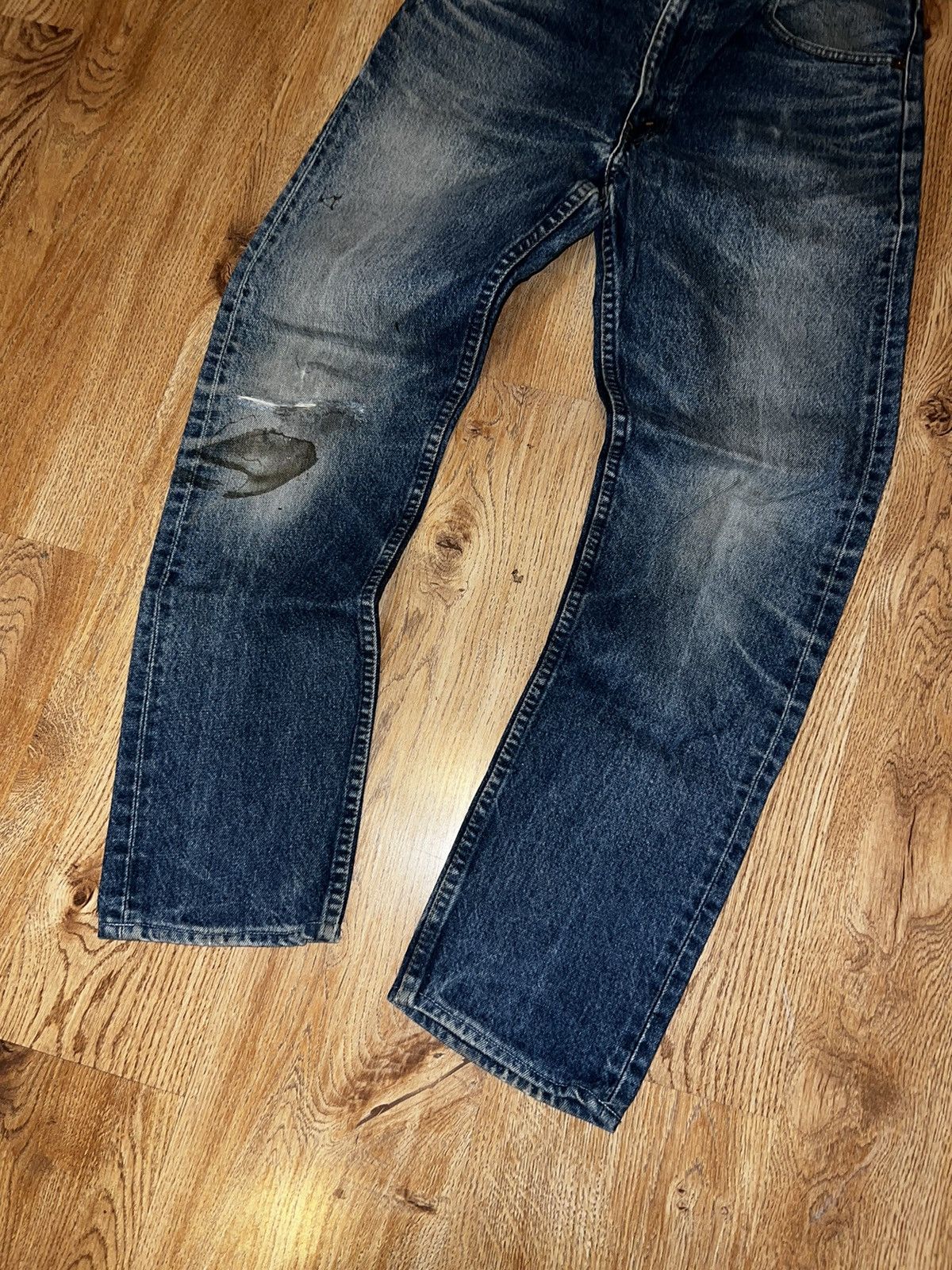 Levi's × Vintage Vintage Distressed Levis 501 Faded Blue Jeans Vintage Size US 32 / EU 48 - 11 Thumbnail