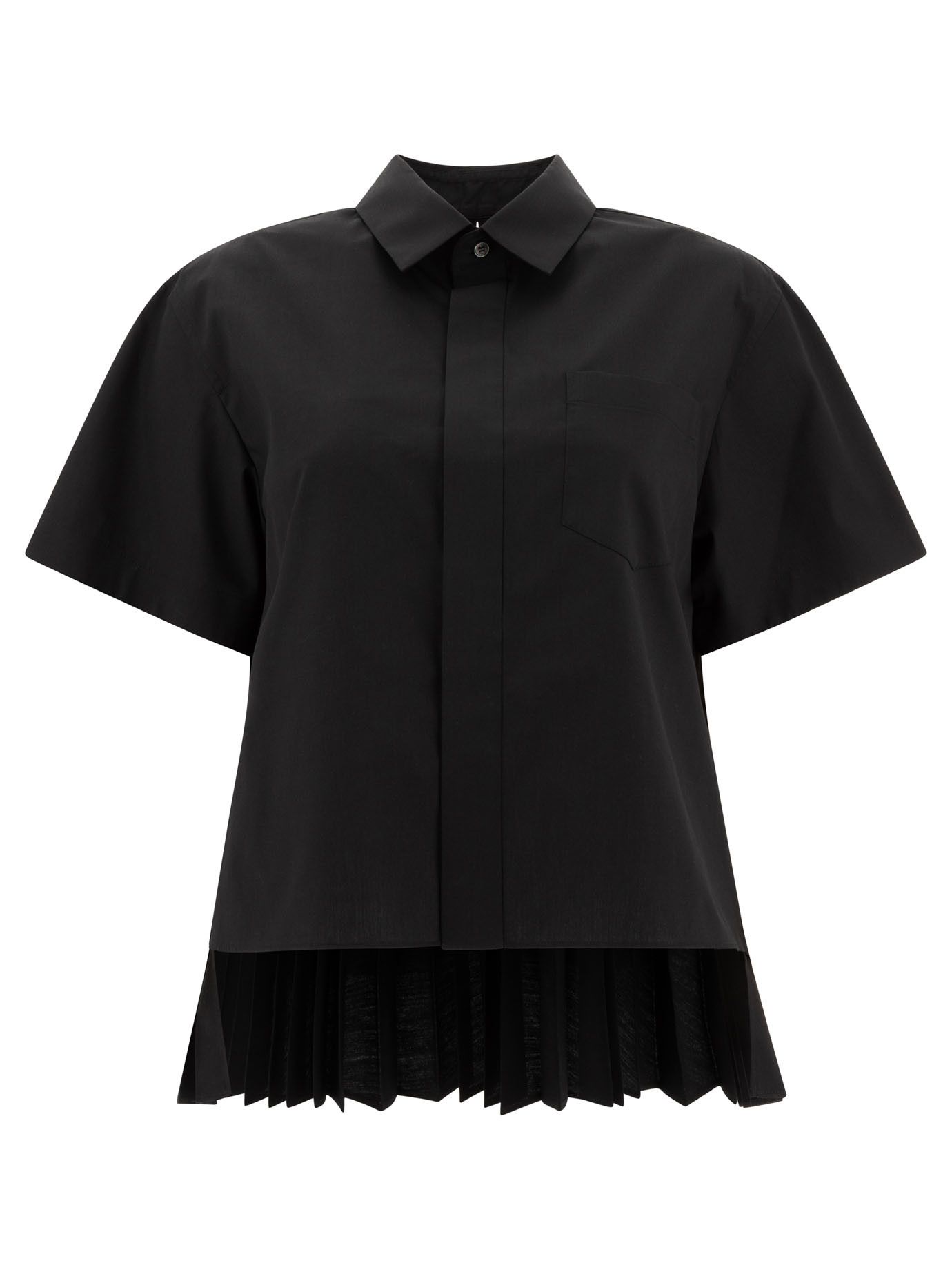 Sacai Cotton Poplin Shirt Size L / US 10 / IT 46 - 1 Thumbnail