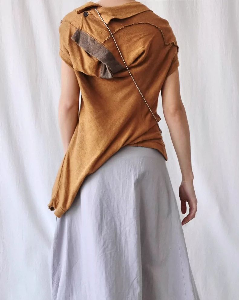 Yohji Yamamoto Yohji Yamamoto size 2 Vintage Brown Irregular Deconstructe Size M / US 6-8 / IT 42-44 - 1 Thumbnail