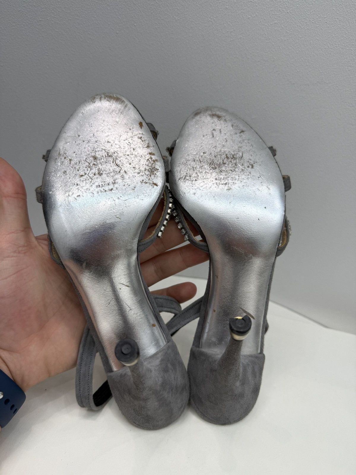 Christian Dior Monsieur × Dior × John Galliano 00's Christian Dior Souliers by John Galliano Crystals Heels Size US 5.5 / IT 35.5 - 6 Thumbnail