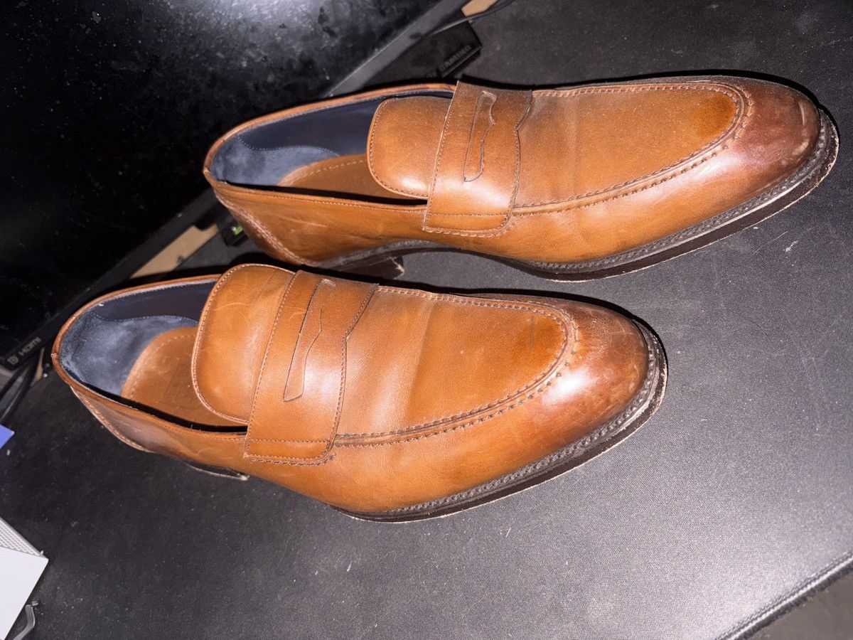 Ermenegildo Zegna Ermenegildo Zegna Couture Penny Loafers – Brown Leather Size US 10.5 / EU 43-44 - 1 Thumbnail