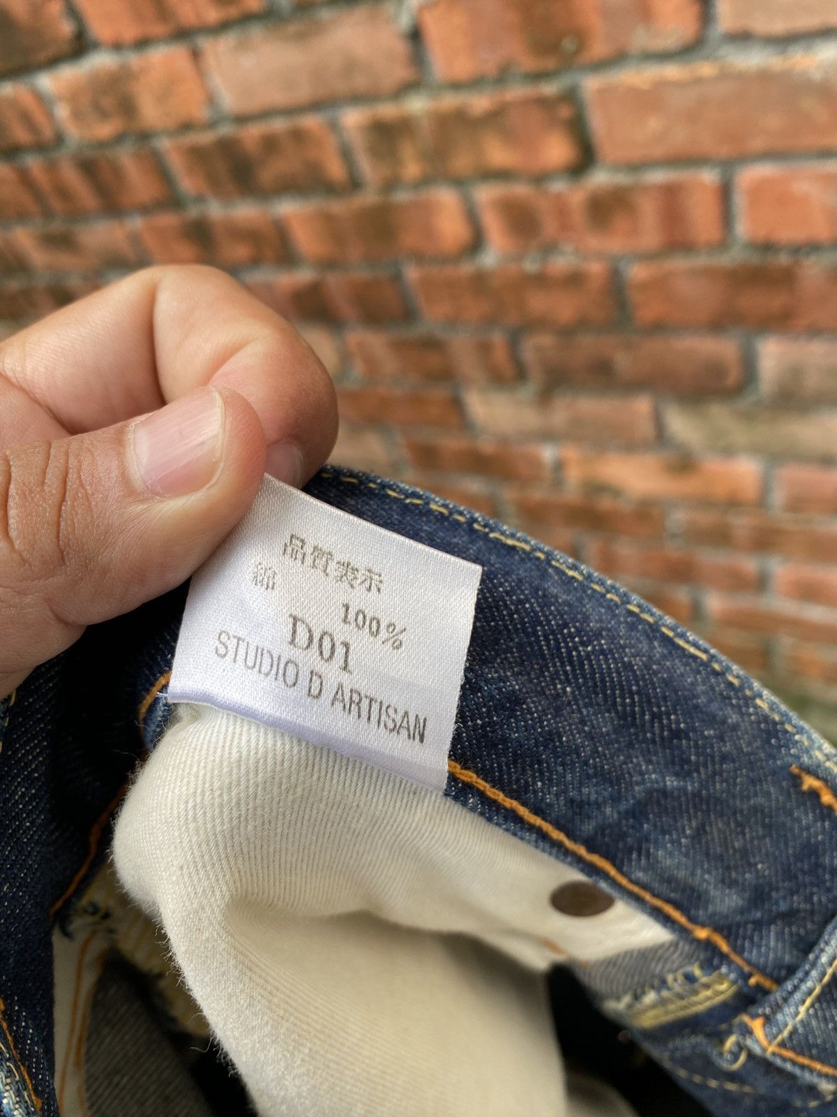 Studio D'Artisan W37x31 studio d artisan redline buckle back denime Size US 37 - 8 Thumbnail