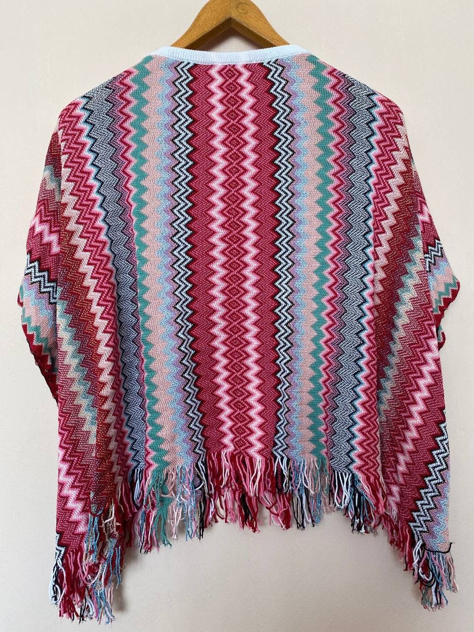 Missoni Missoni Fringe Zigzag Crop Poncho Size ONE SIZE - 7 Thumbnail