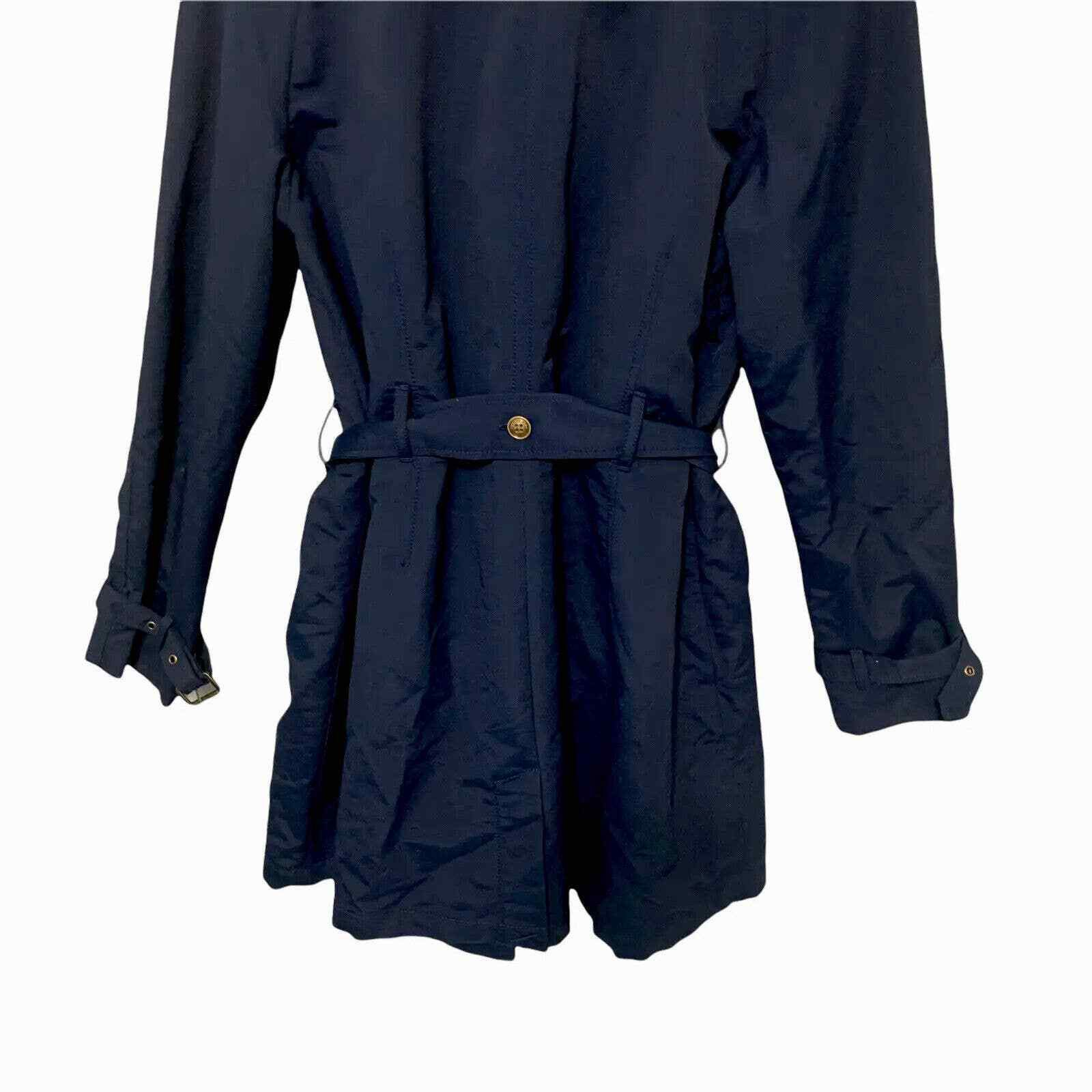 Lands' End Lands End Navy Blue Heritage Belt Trench Coat Med 10-12 Size M / US 6-8 / IT 42-44 - 6 Thumbnail