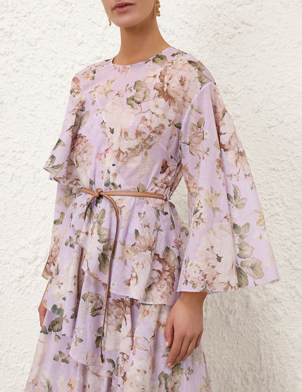 Zimmermann oc11z1025 Acacia Asymmetric Midi Dress in Multicolor Size M / US 6-8 / IT 42-44 - 5 Thumbnail