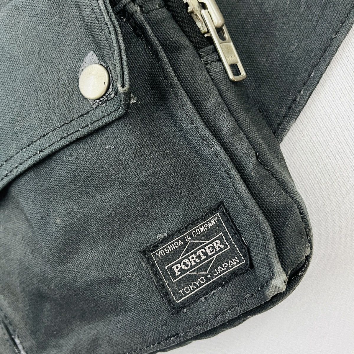 Porter × Vintage Distressed PORTER Cross Body Canvas Bag Size ONE SIZE - 9 Thumbnail