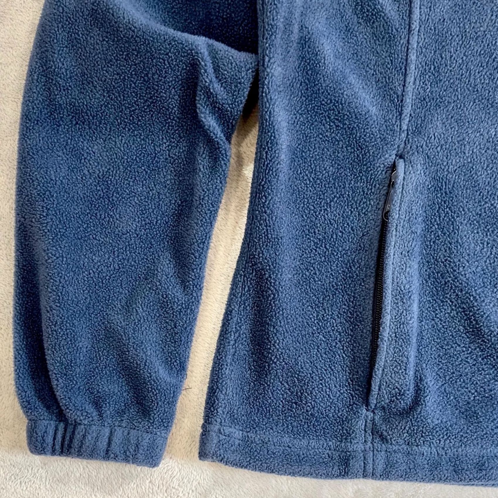 Vintage Columbia Fleece Jacket Blue Full Zip Long Sleeve Women's L Jacket Size L / US 10 / IT 46 - 4 Thumbnail