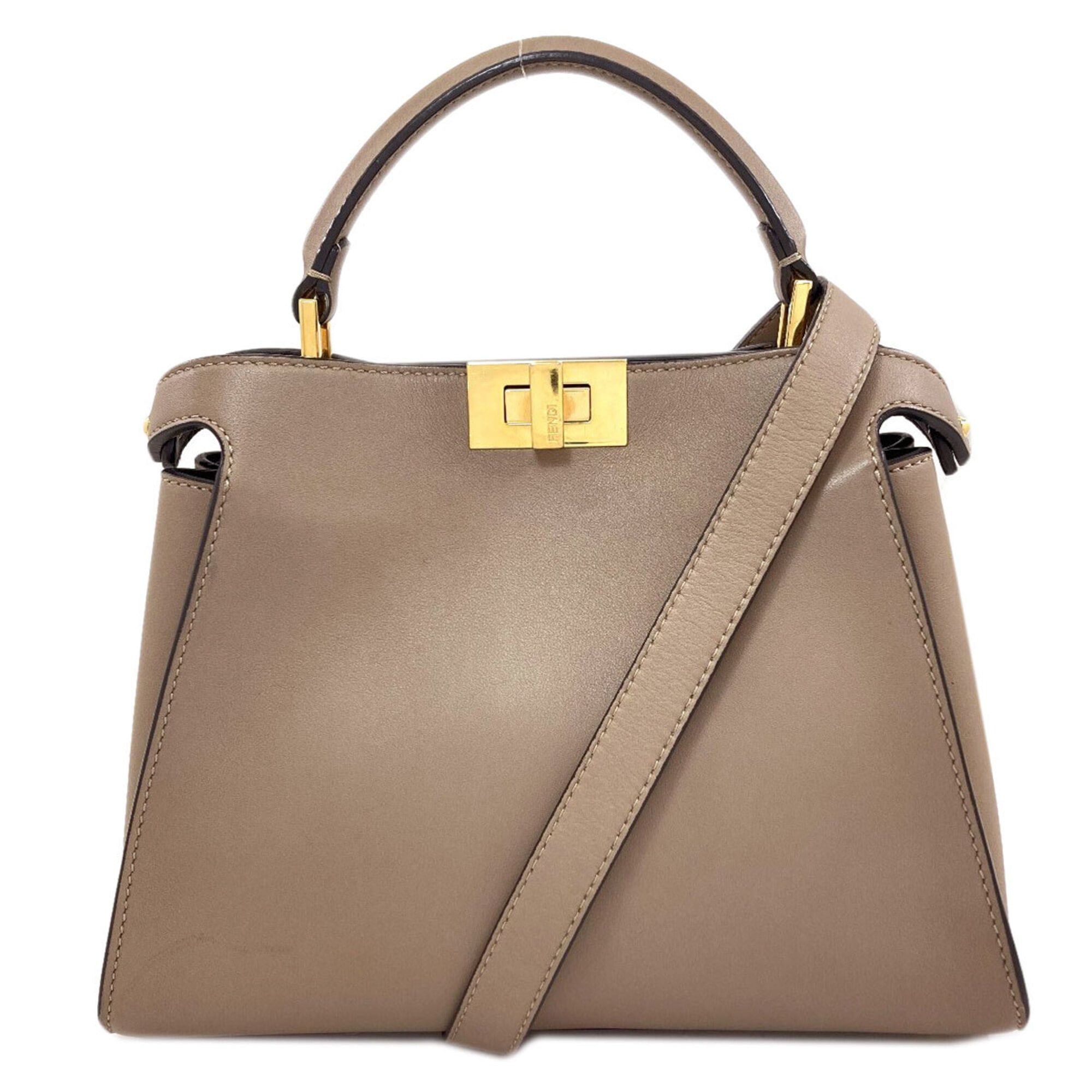 Fendi Fendi Peekaboo Essentially 2-Way Handbag, Calfskin, Women's Size ONE SIZE - 1 Thumbnail