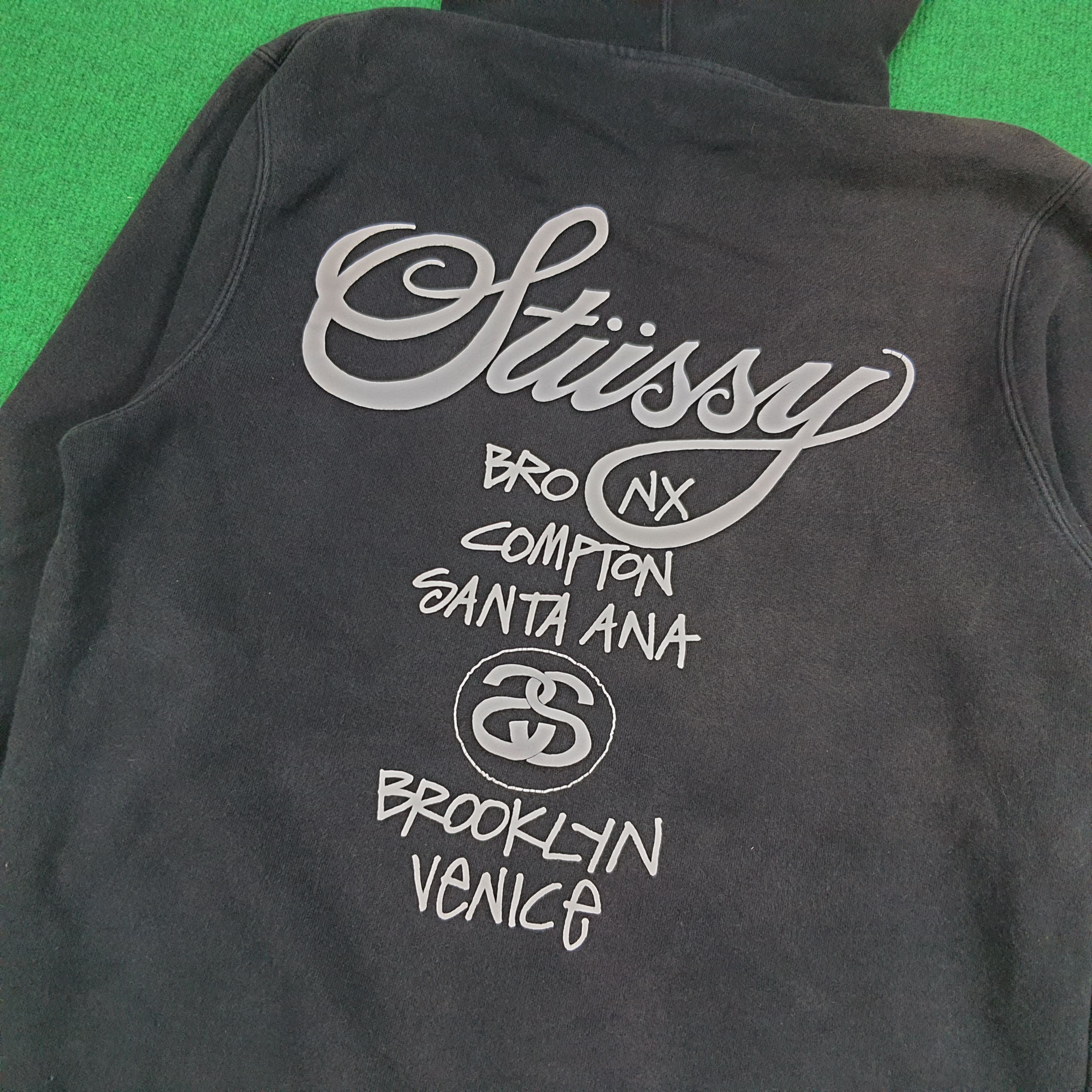 Stussy × Vintage Vintage Stussy Brooklyn Venice World Tour Hoodie Size US S / EU 44-46 / 1 - 2 Thumbnail