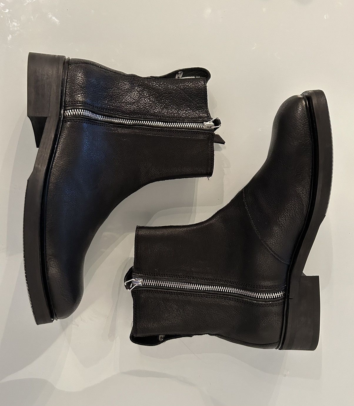 Our Legacy NWOB Our Legacy Daimyo Boot EU40 Black Leather Dual Zip 