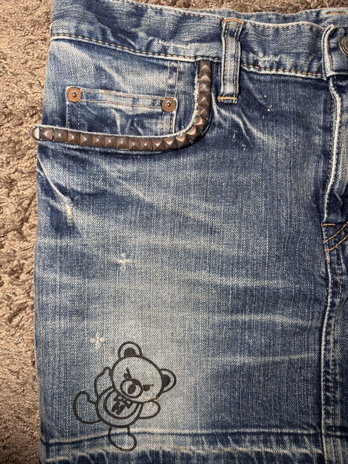 Hysteric Glamour Vintage Hysteric Glamour Bear Graphic Denim Mini Skirt Size Size 25" / US 0 / IT 36 - 5 Thumbnail