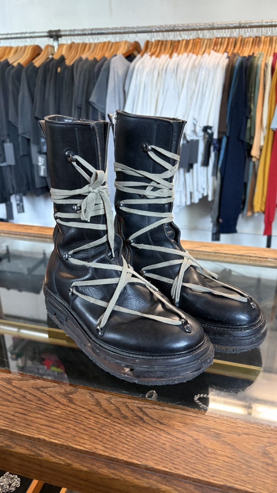 Rick Owens Rick Owens FW17 Glitter Hexagram Creeper Crepe Sole