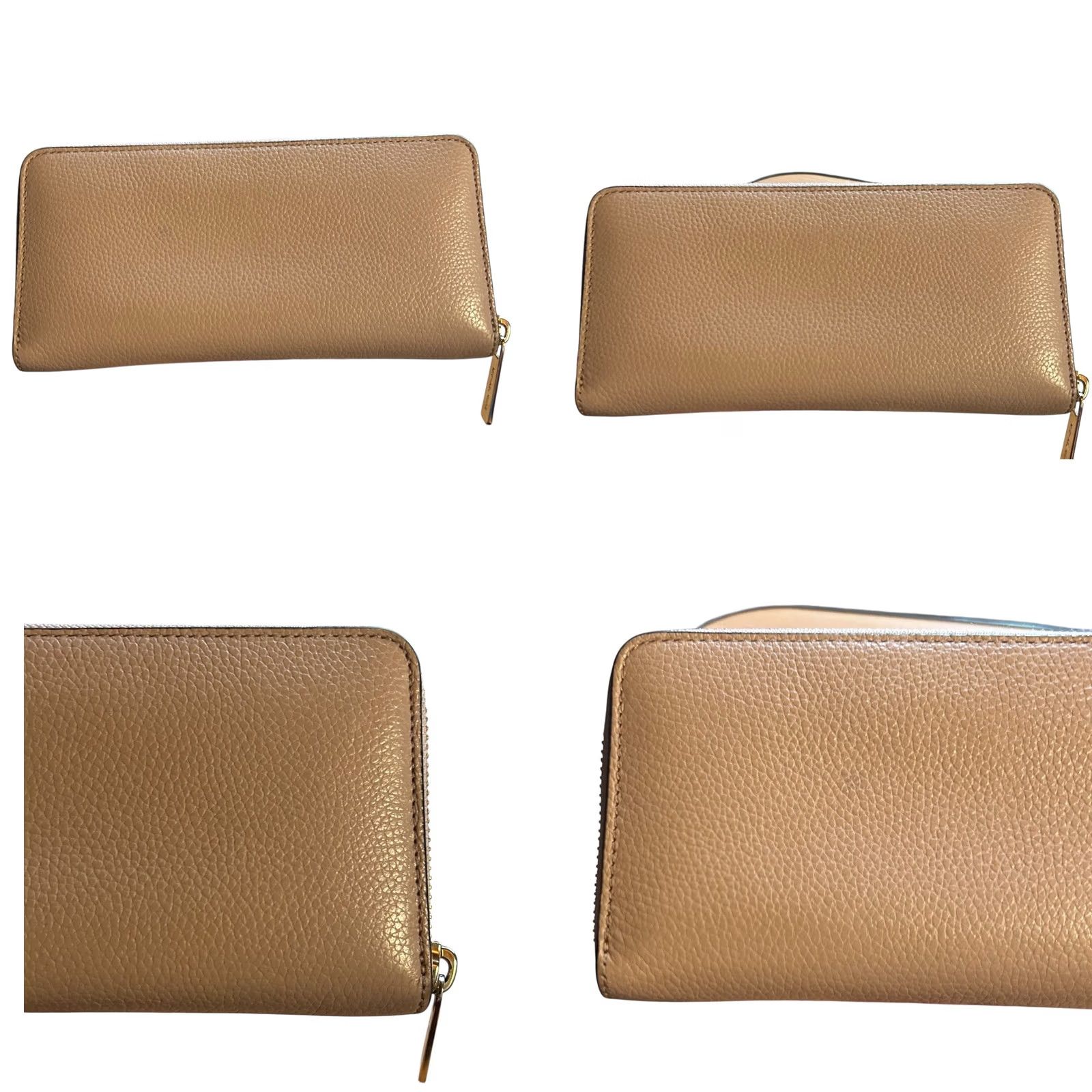 Michael Kors Michael Kors ADELE ZA CONTINENTAL Large Leather Wallet Fawn Beige Brown Womens Size ONE SIZE - 8 Thumbnail