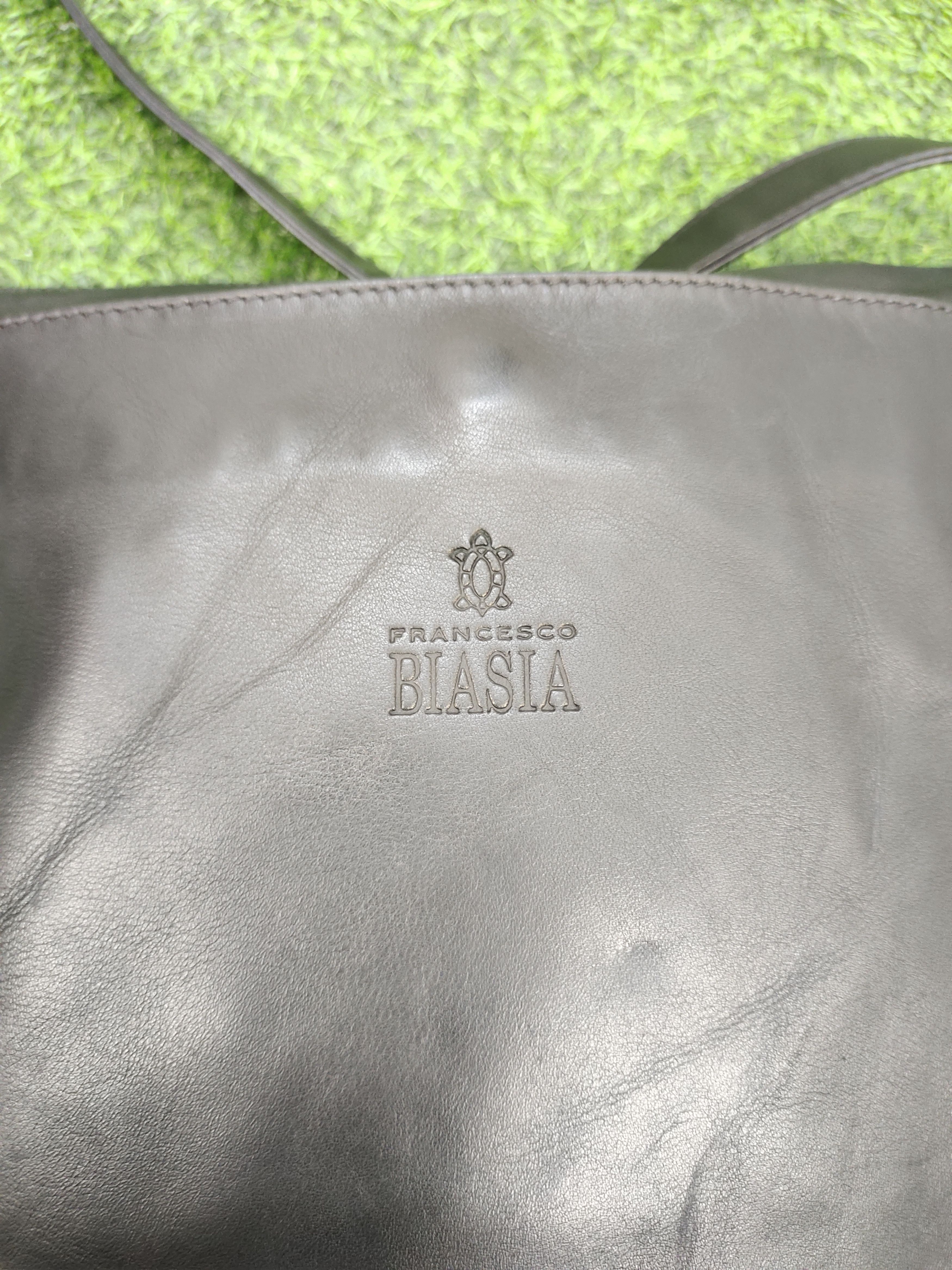 Japanese Brand Vintage Francesco Biasia Italy Patina Leather Shoulder Bag Size ONE SIZE - 6 Thumbnail