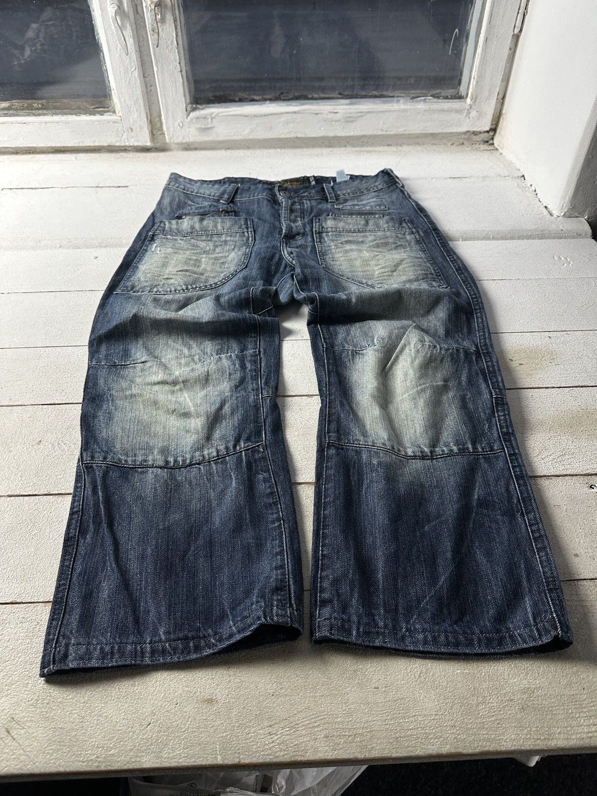 Other 🚨 FISHBONE RARE MULTIPOCKET SK8 Y2K JEANS CROPP Size US 34 / EU 50 - 1 Thumbnail
