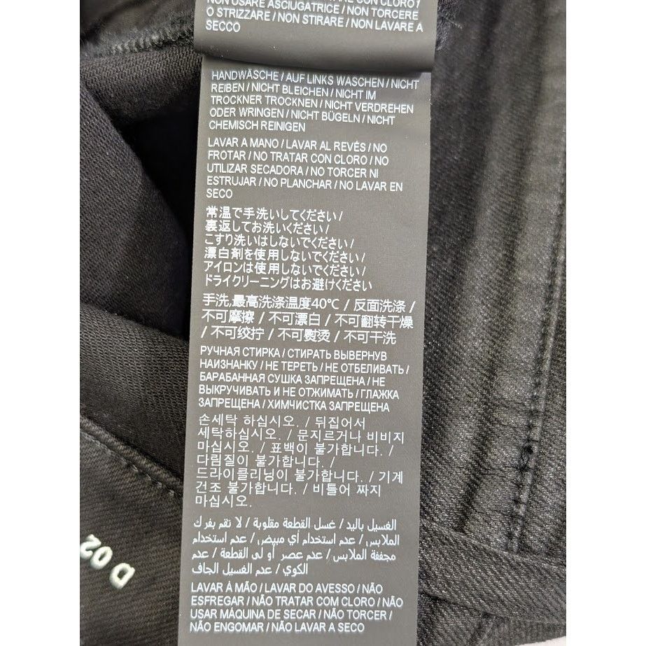 Saint Laurent Paris o1rshd1 Q:2 / Skinny 5 Pocket Low Nightrider Jeans in Black Size US 34 / EU 50 - 20 Thumbnail
