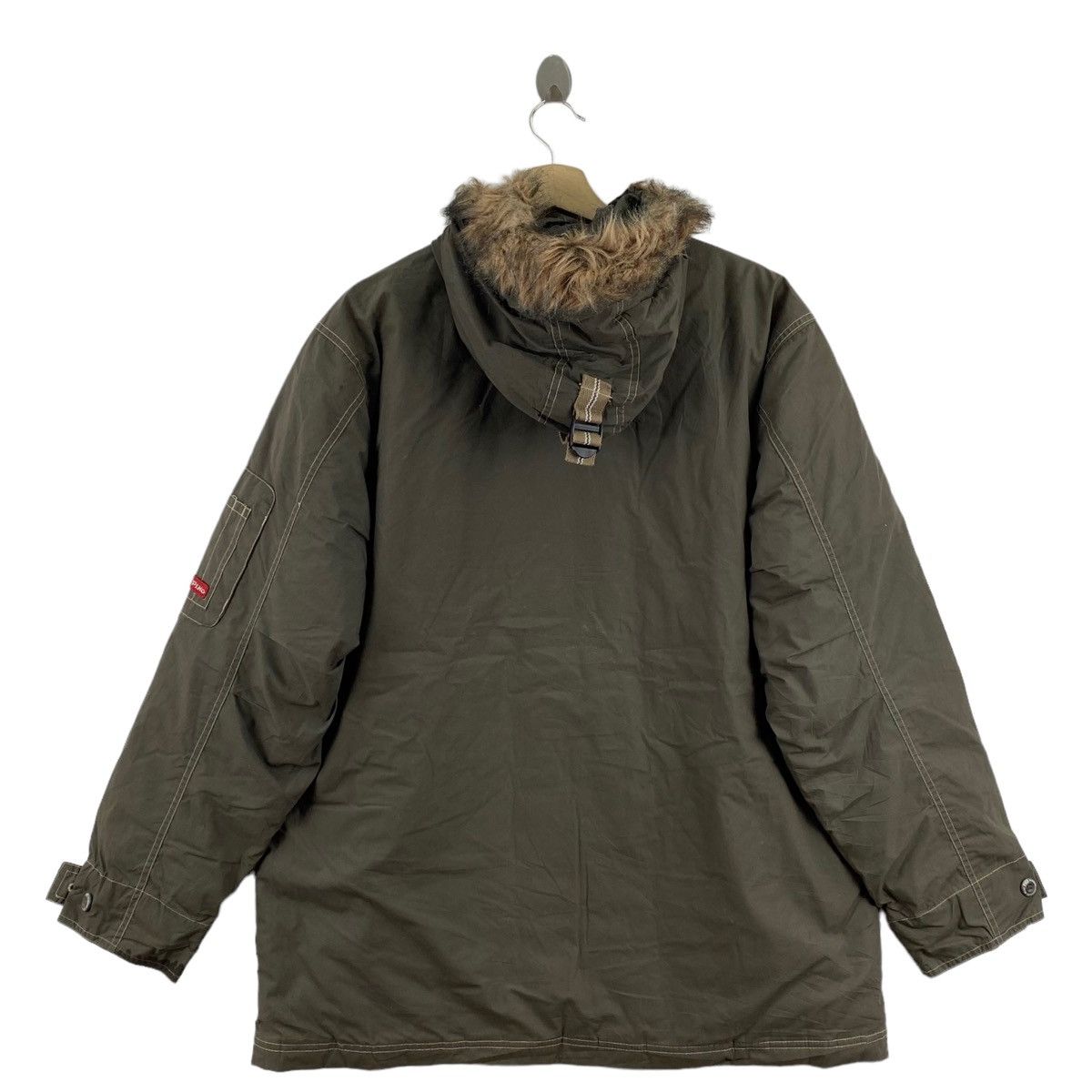 Other PIKO HAWAII Surf Ski Winter Gear Khaki Hooded Bomber Jacket Size US M / EU 48-50 / 2 - 3 Thumbnail