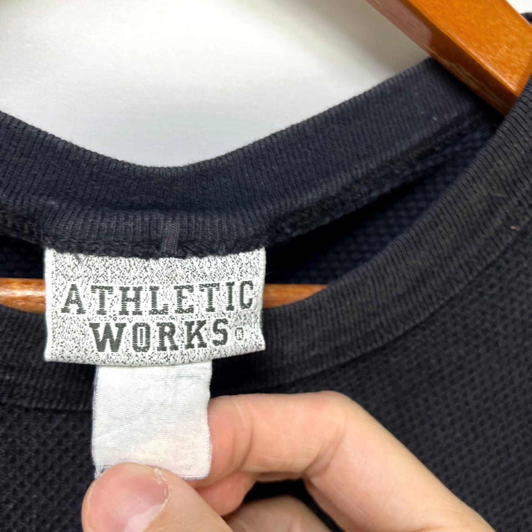 Vintage VINTAGE 90s Hanes Beefy-T T-Shirt Black 2XL Cotton Thermal Pockets Logo USA Mens Size US XXL / EU 58 / 5 - 4 Thumbnail