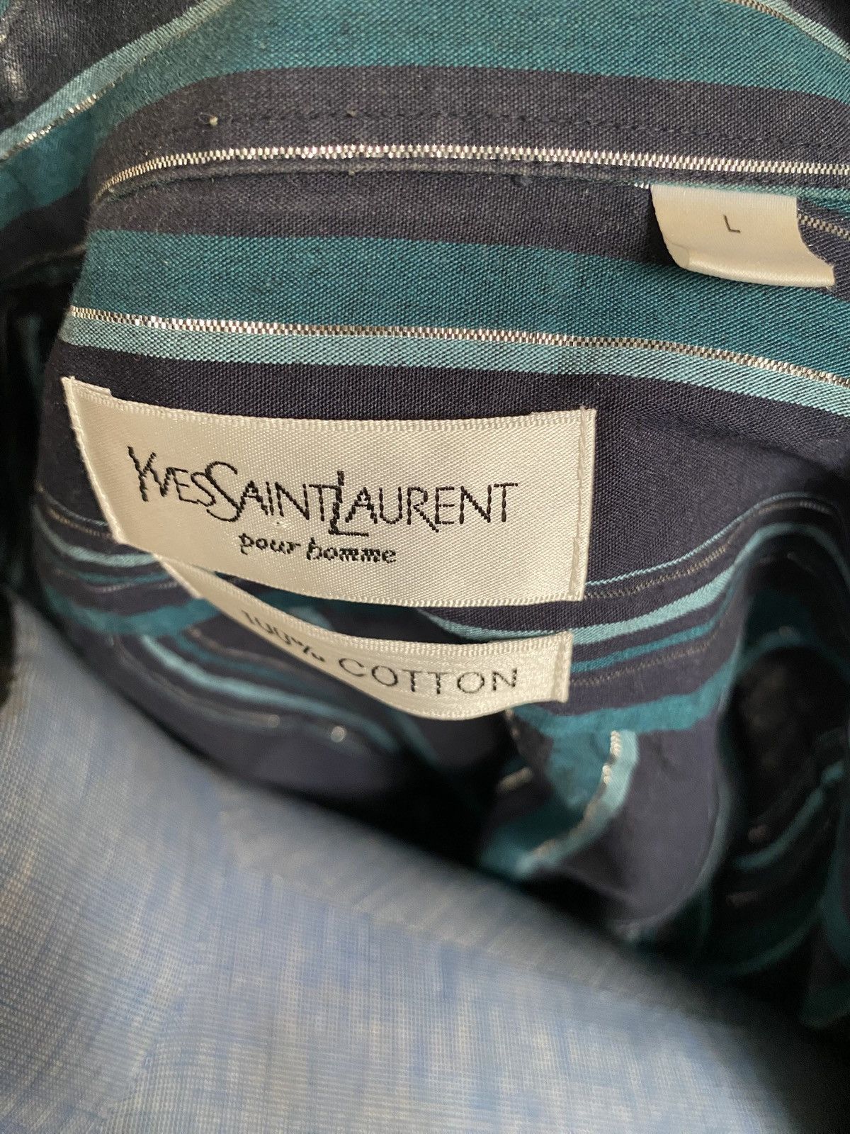 Yves Saint Laurent Striped shirt Size US L / EU 52-54 / 3 - 3 Thumbnail