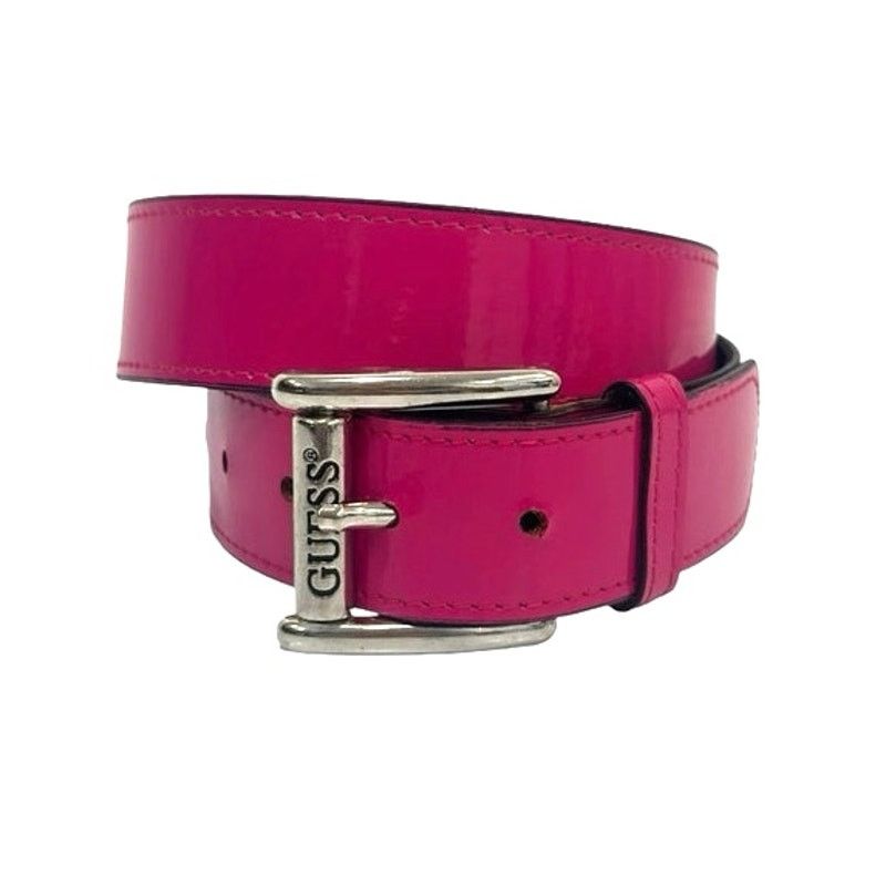 Guess Vintage Guess USA Hot Pink Logo Buckle Belt Medium Y2K Size ONE SIZE - 2 Thumbnail