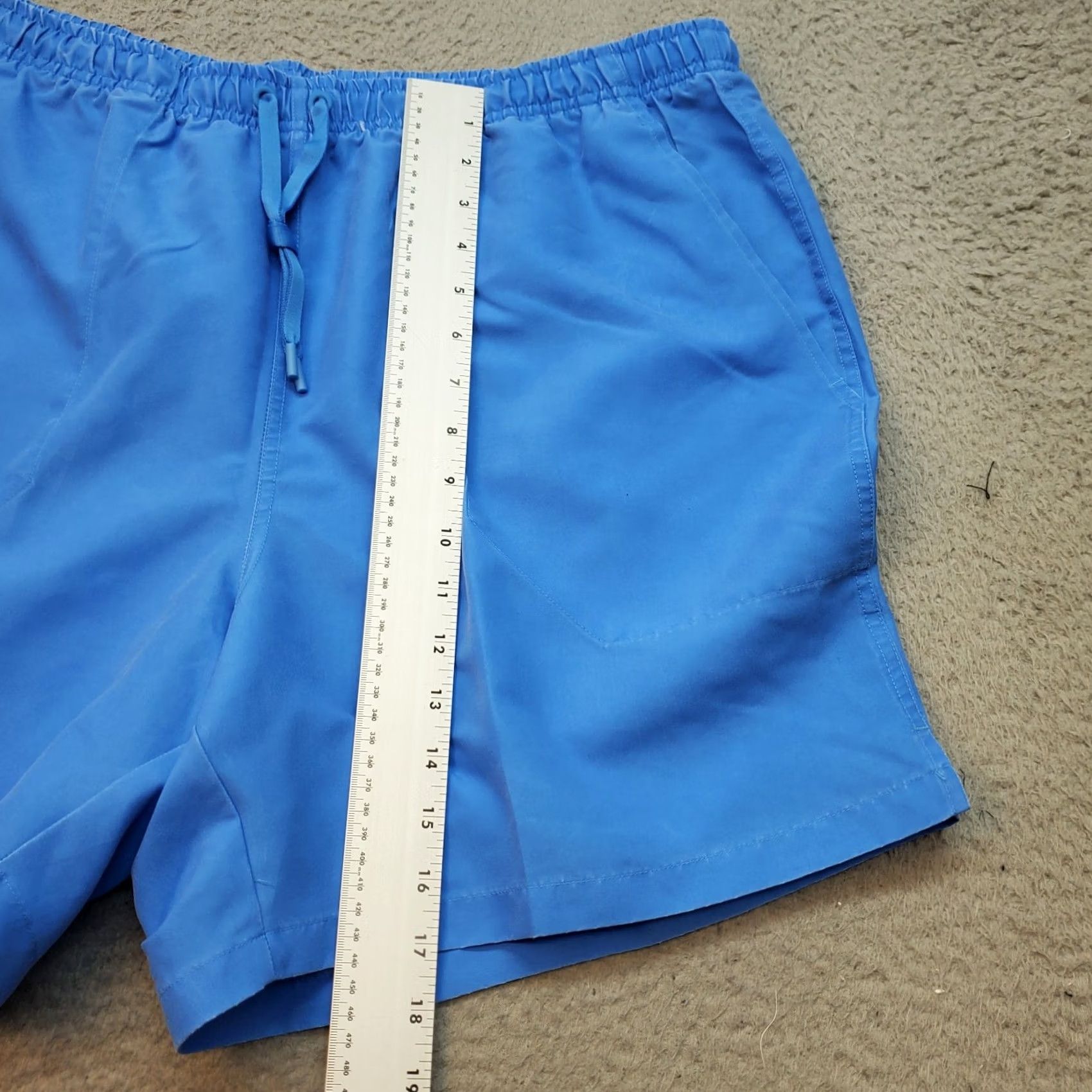 Vintage DSG Mens XL Blue Rec Shorts Relaxed Fit Drawstring Bermuda Pocket Stretch Casual Summer Boys? Size US 36 / EU 52 - 3 Thumbnail