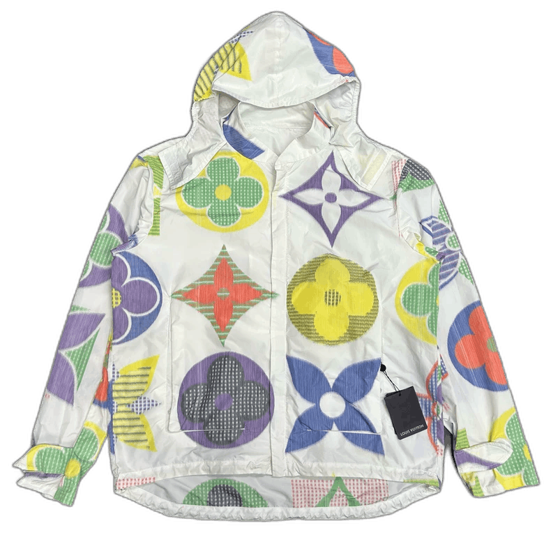 Louis Vuitton Louis Vuitton White Patterned Jacket with Hood Size US XXL / EU 58 / 5 - 1 Thumbnail