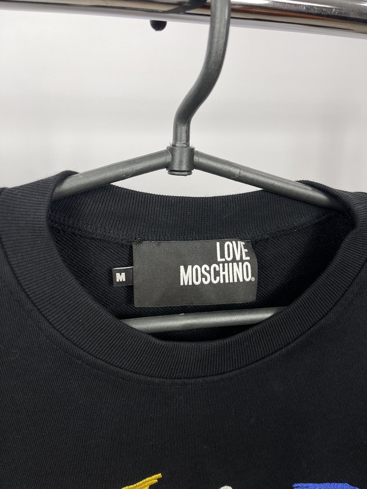Moschino Vintage Moschino Think LOVE Moschino sweatshirt Size M Black Size US M / EU 48-50 / 2 - 4 Thumbnail