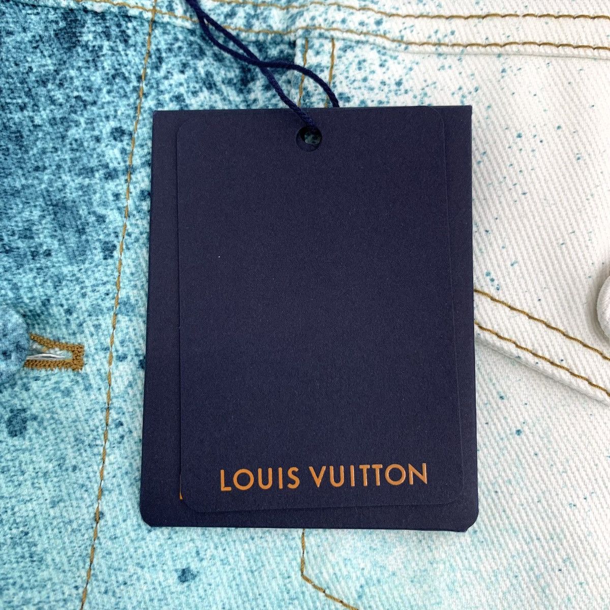 Louis Vuitton Louis Vuitton Blue and White Cotton Denim Jacket Size US S / EU 44-46 / 1 - 9 Thumbnail