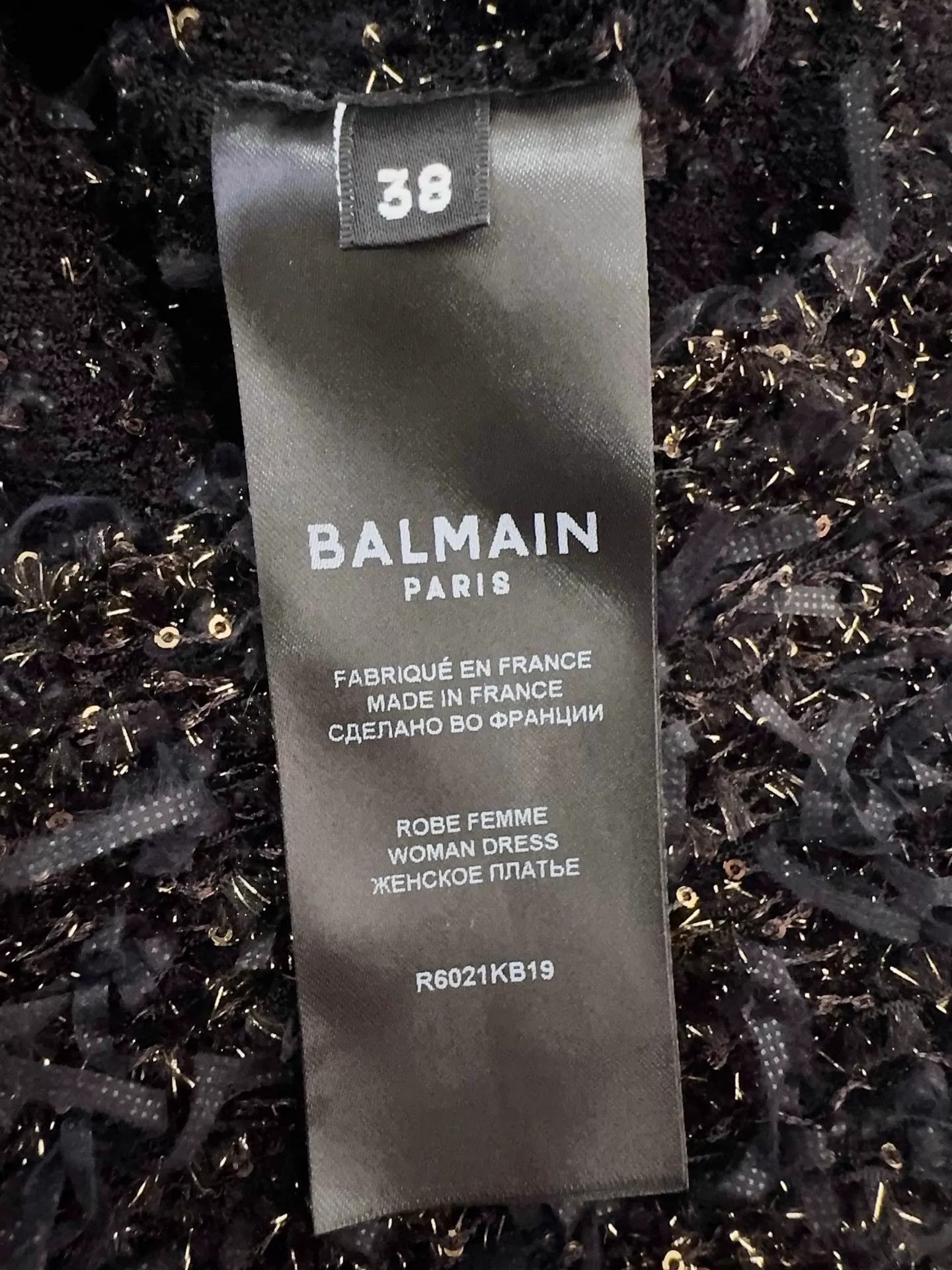 Balmain Balmain Women's Sequin-Embellished Dress 38 (Bust 82-94, Length 89) Size XS / US 0-2 / IT 36-38 - 6 Thumbnail