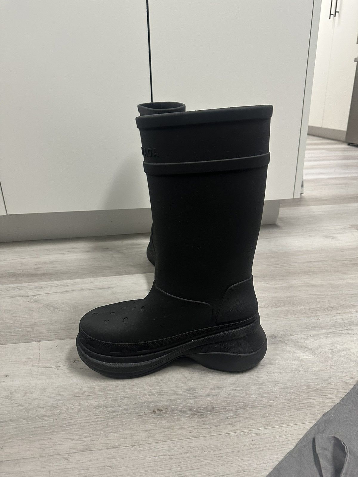 Balenciaga Balenciaga x Croc Boots (Black) Size US 9 / EU 42 - 6 Thumbnail