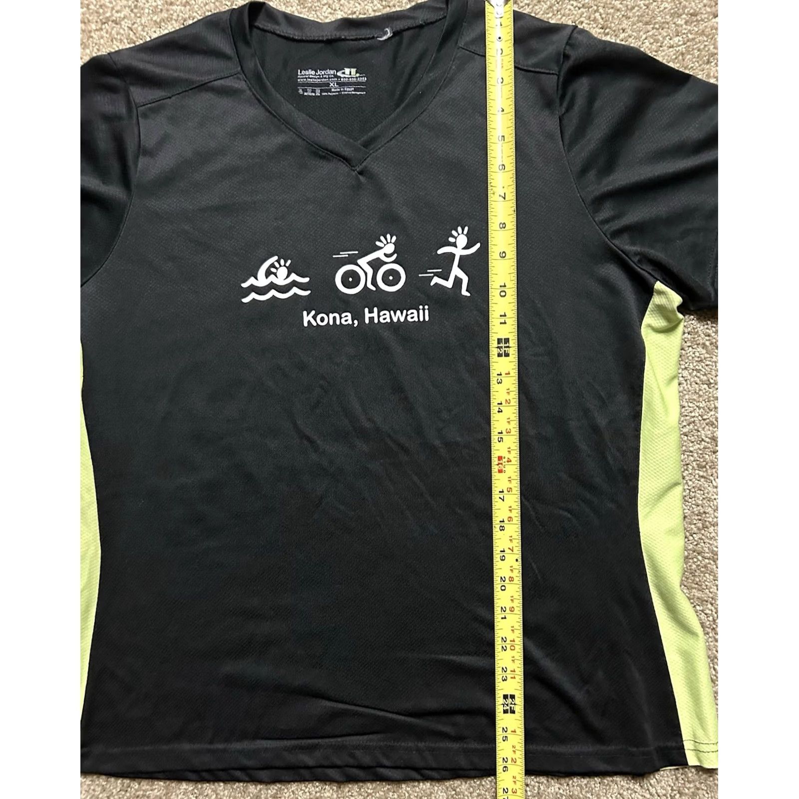 Swims Kona Hawaii Triathlon Shirt Womens V-Neck XL Black Bike Activewear Size XL / US 12-14 / IT 48-50 - 6 Thumbnail