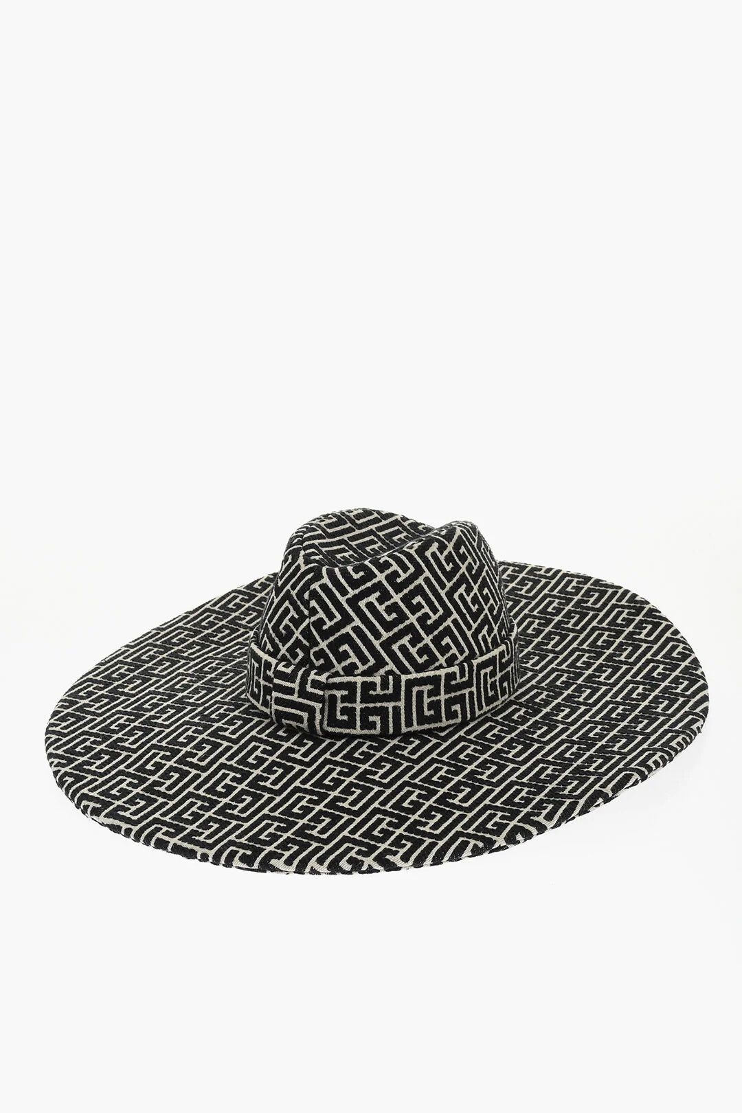 Balmain og1mm0326 Size: 58 / Two-Tone Floppy Hat / Cap Black & Beige Size ONE SIZE - 1 Thumbnail