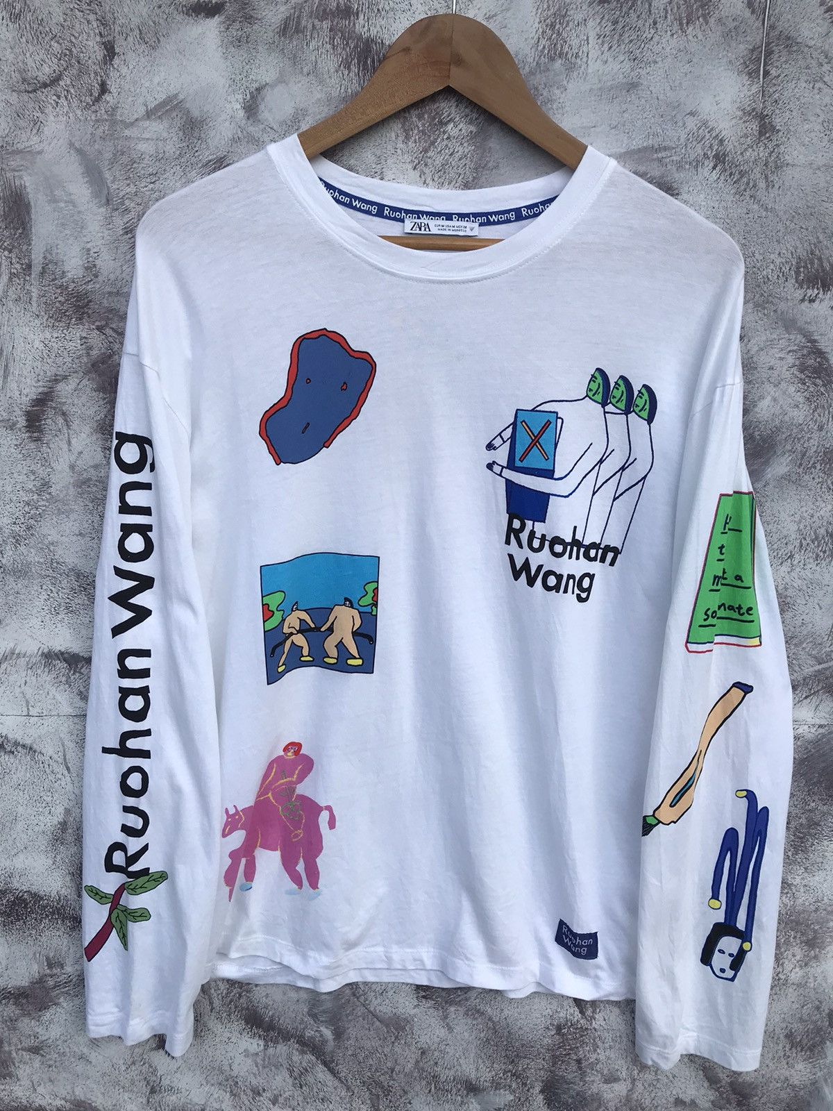 Designer × Zara Ruohan Wang x zara art design printed longsleeves Size M / US 6-8 / IT 42-44 - 2 Thumbnail