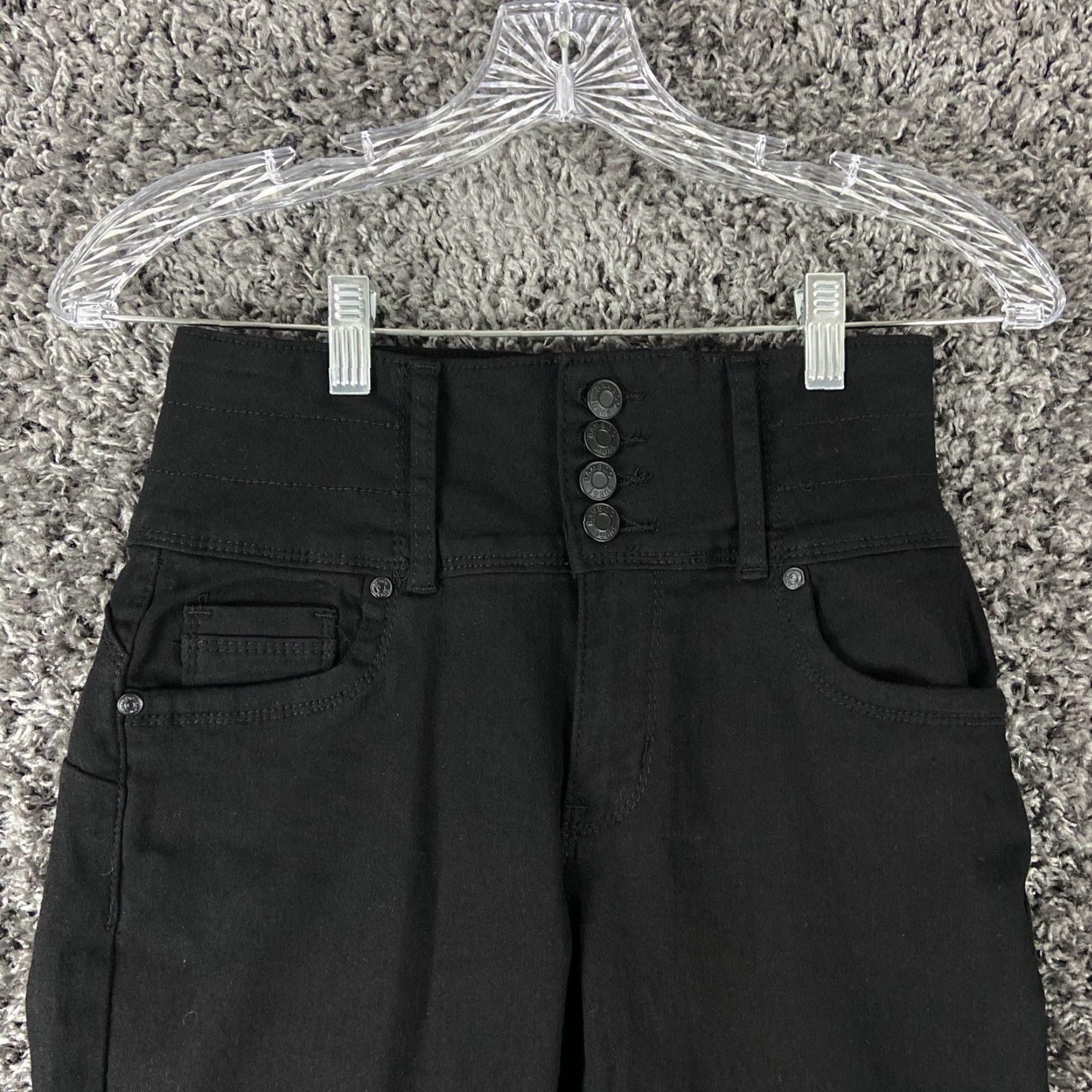 Vintage BAMBOO Black Skinny Jeans Regular Size 5 Womens Size 27" / US 4 / IT 40 - 4 Thumbnail