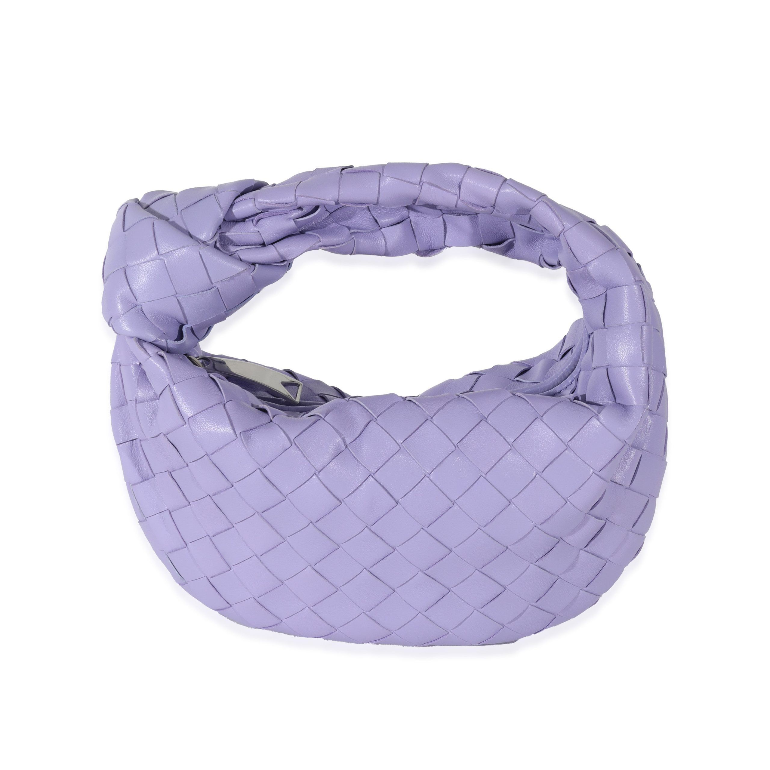image of Bottega Veneta Wisteria Intrecciato Lambskin Mini Jodie in Purple, Women's
