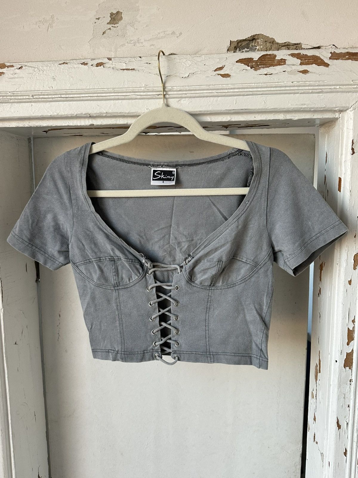 Vintage Vintage Short Sleeve Cropp Top Size S / US 4 / IT 40 - 1 Thumbnail