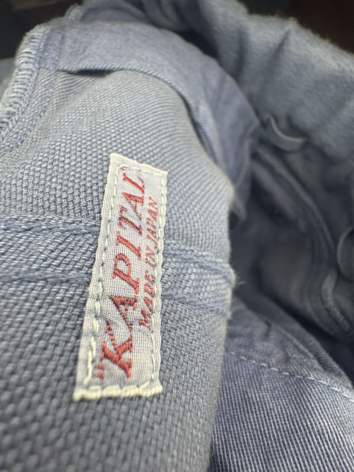 Kapital KAPITAL SOURELLE WIDE STRAIGHT CANVAS PANTS Size US 34 / EU 50 - 3 Thumbnail