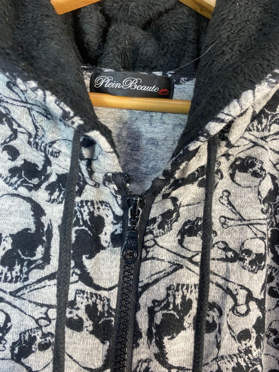 Japanese Brand Skull fullprint hoodie zipper by Plein beaute Size M / US 6-8 / IT 42-44 - 7 Thumbnail