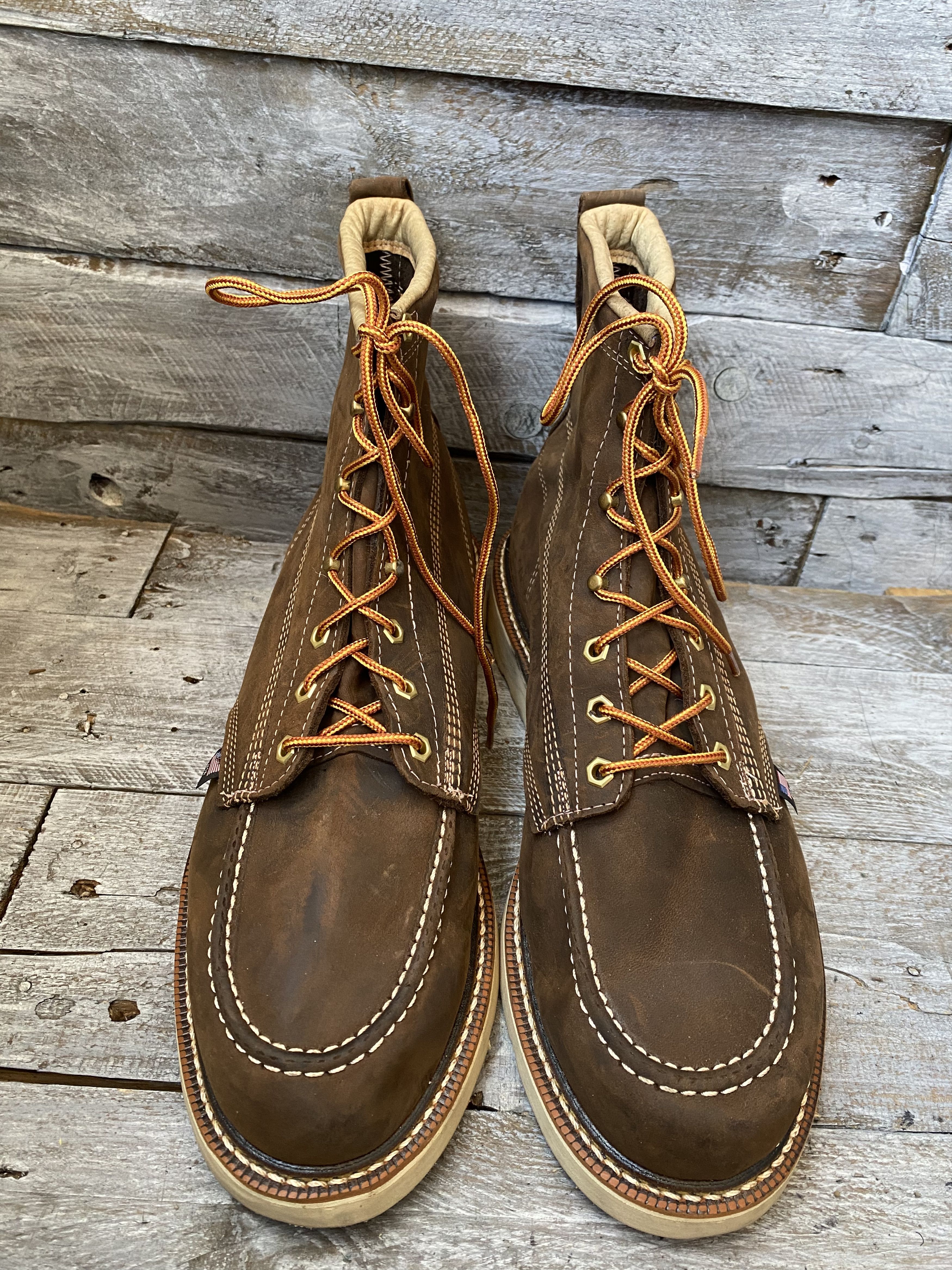 Thorogood Thorogood dark brown work boots soft toe Size US 14 / EU 47 - 3 Thumbnail