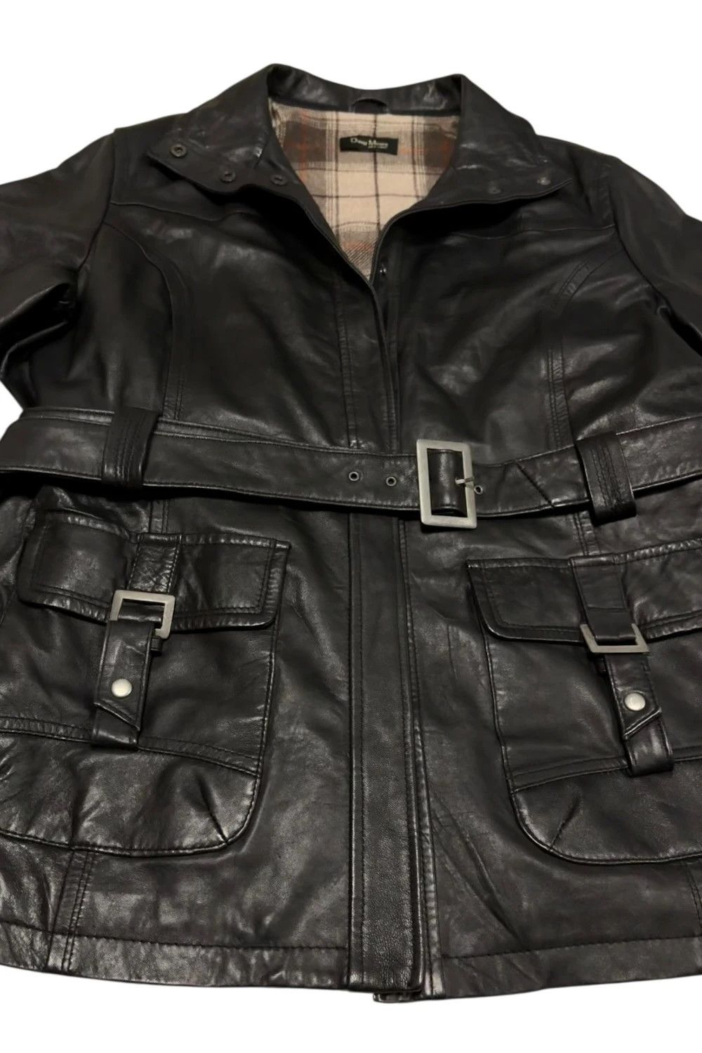 Other David Moore black leather jacket w belt and wool lining Size US M / EU 48-50 / 2 - 3 Thumbnail