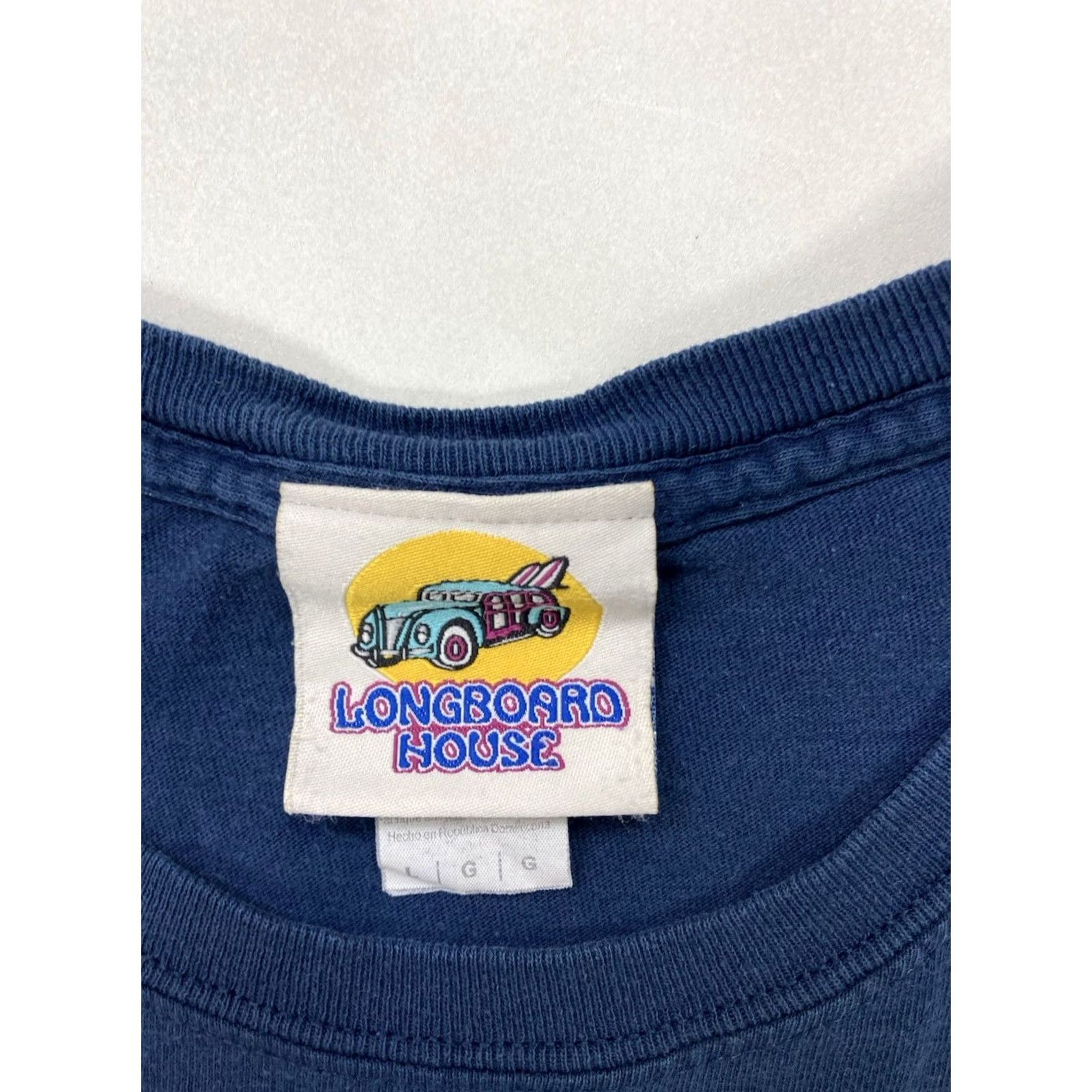 Vintage Longboard House Graphic T-shirt Men Large Blue Short Sleeve Y2K Size US L / EU 52-54 / 3 - 4 Thumbnail