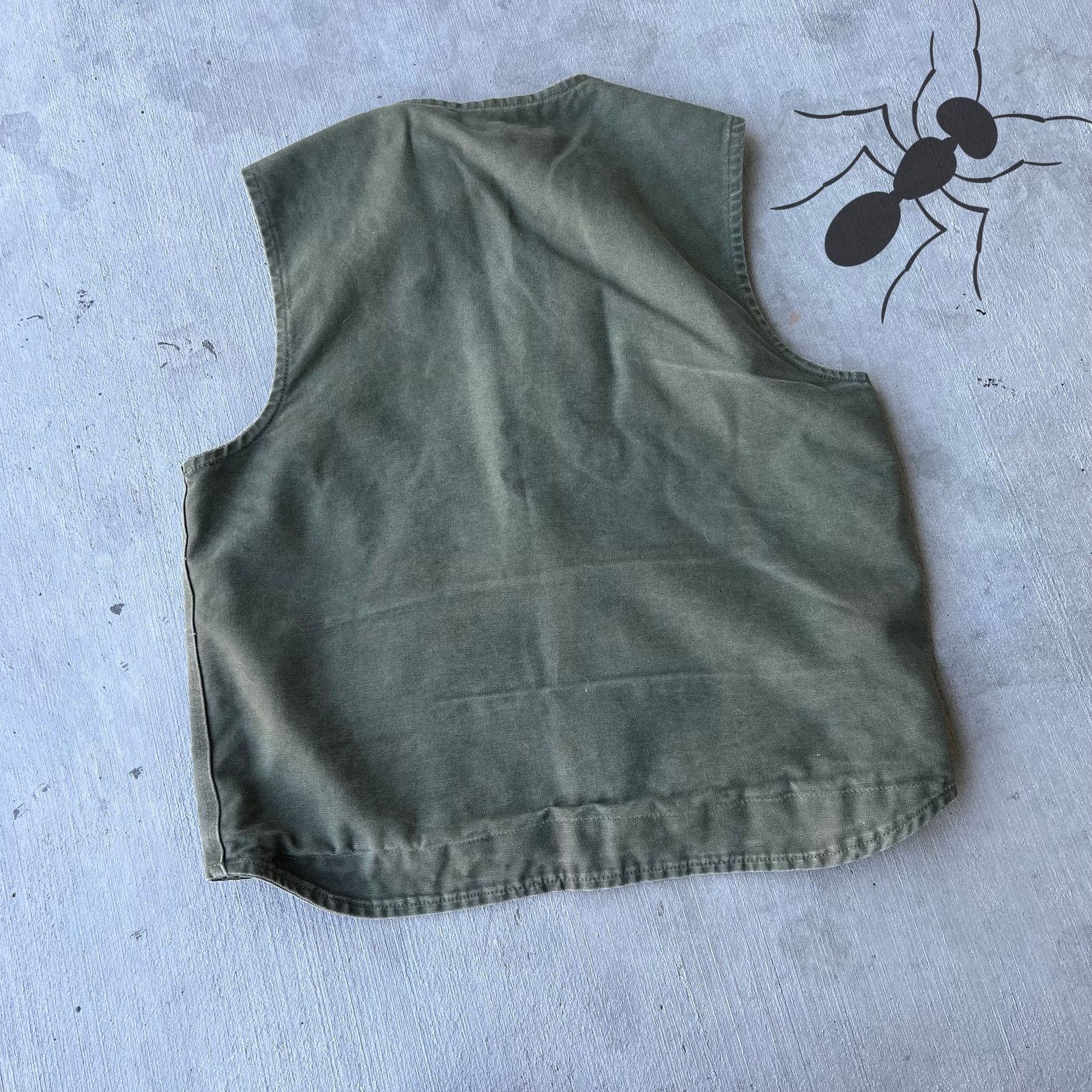 Carhartt × Vintage Carhartt V26 LOV green large Sherpa lined work wear vest Size US L / EU 52-54 / 3 - 4 Thumbnail